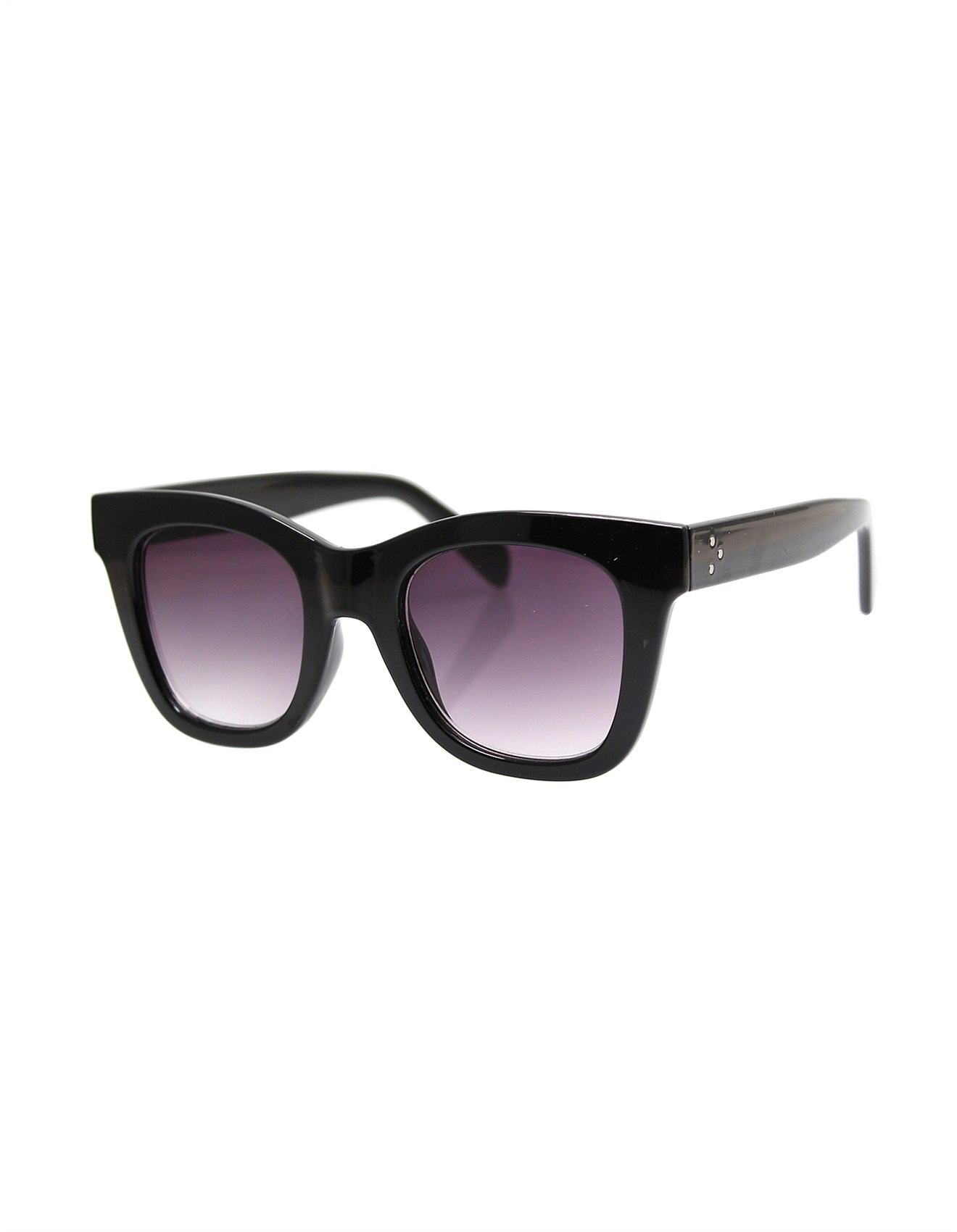 Reality Eyewear CRUSH BLACK-SQUARE SUNGLASSES