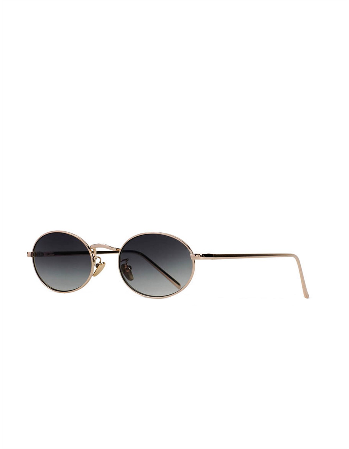 Reality Eyewear HELSINKI GOLD GREEN- ROUND SUNGLASSES