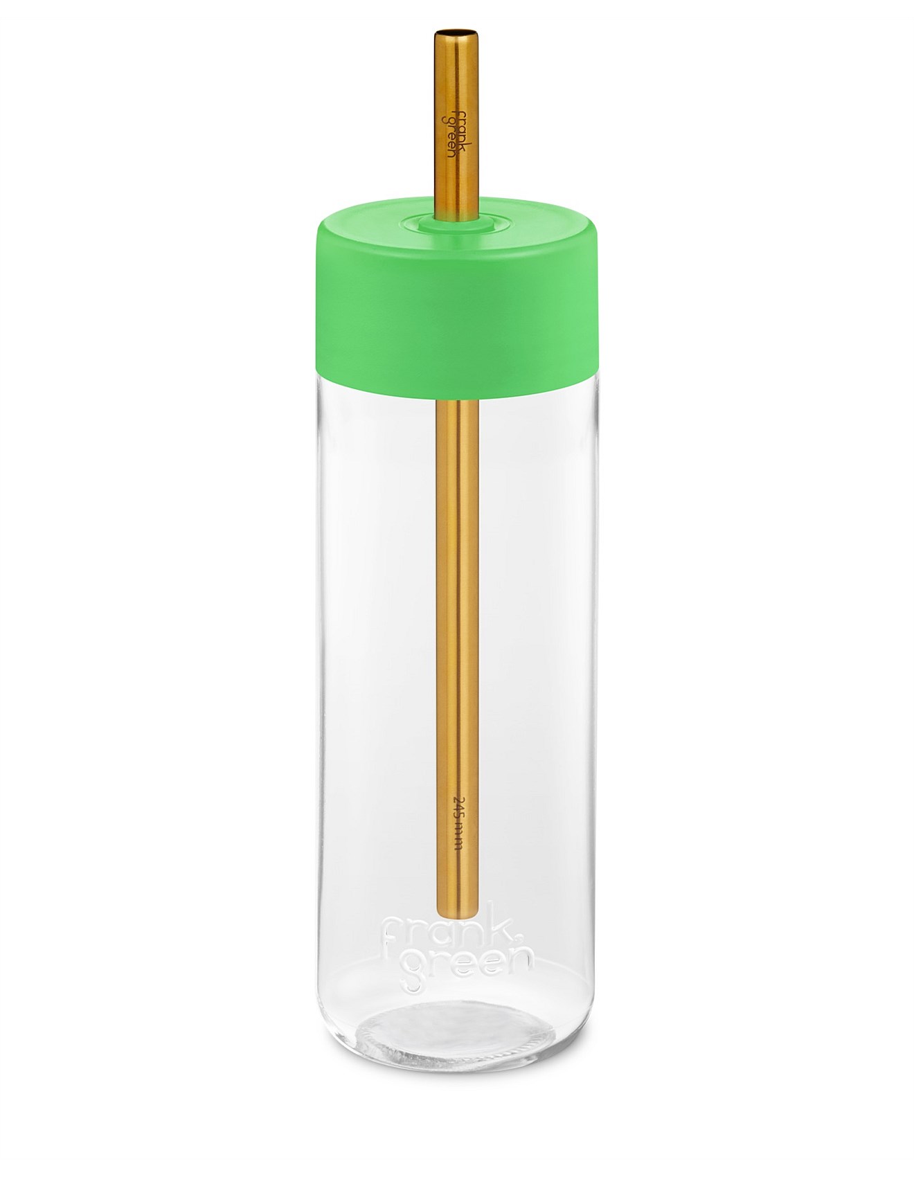 Frank Green Reusable bottle w jumbo straw lid 740ml - Neon Green