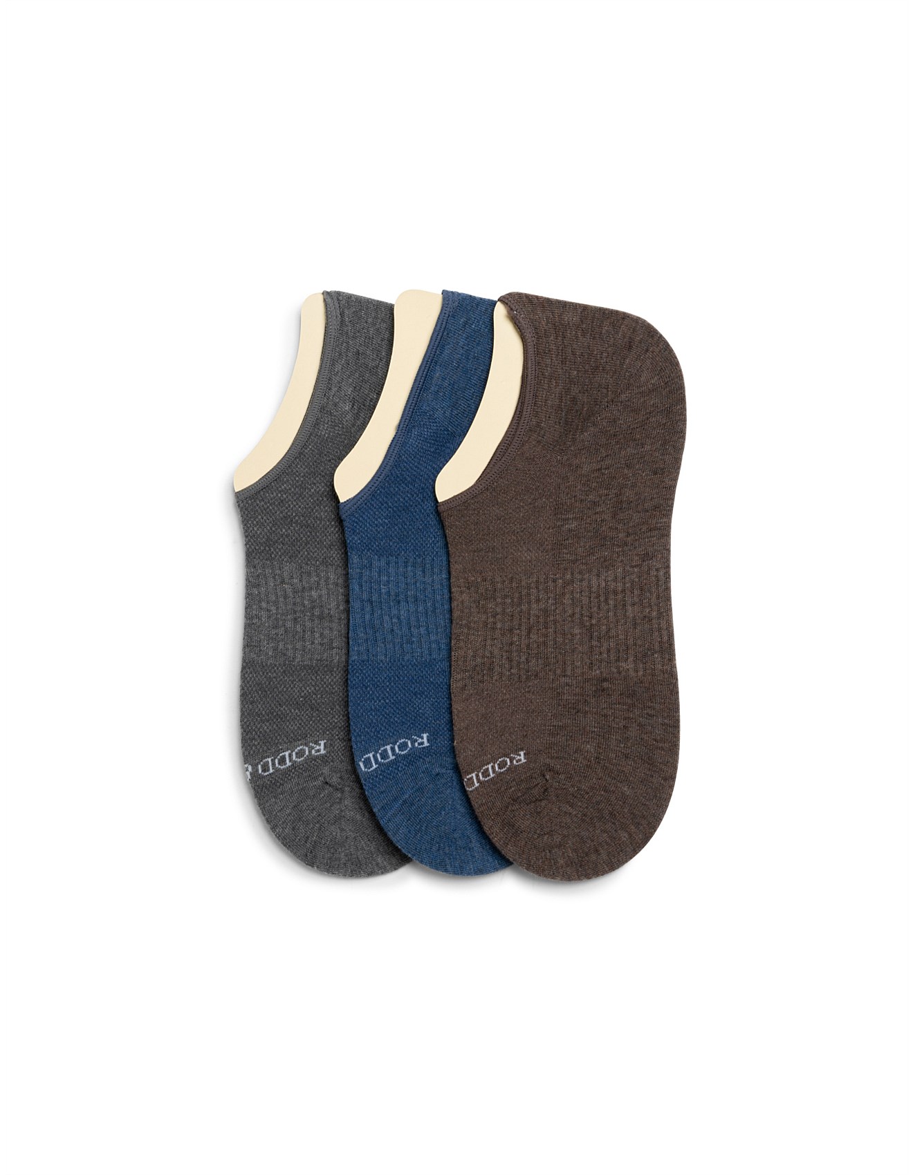 Rodd & Gunn EDGECUMBE NO-SHOW THREE PACK SOCK