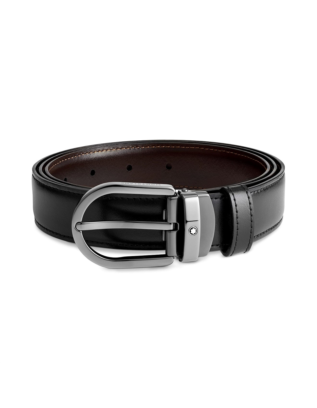 Montblanc Horseshoe Reversible Roller Buckle Belt 30mm