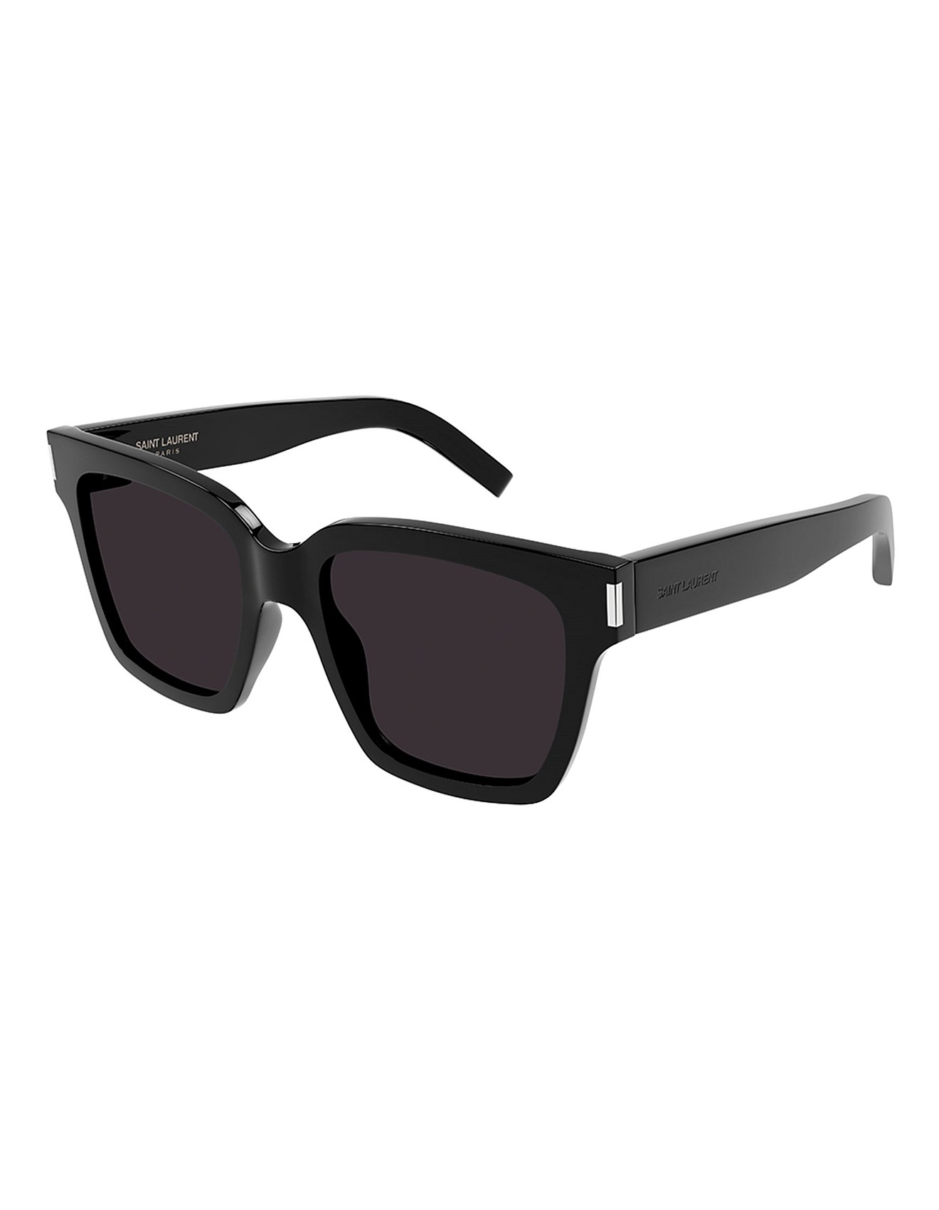 Saint Laurent Black Rectangle Sunglasses