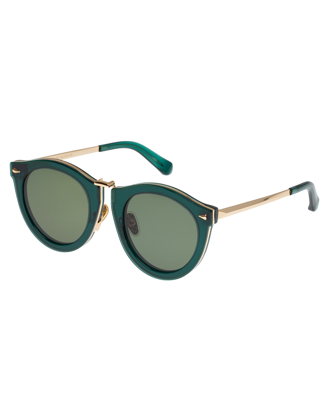 Karen Walker Harvest Green Round Sunglasses