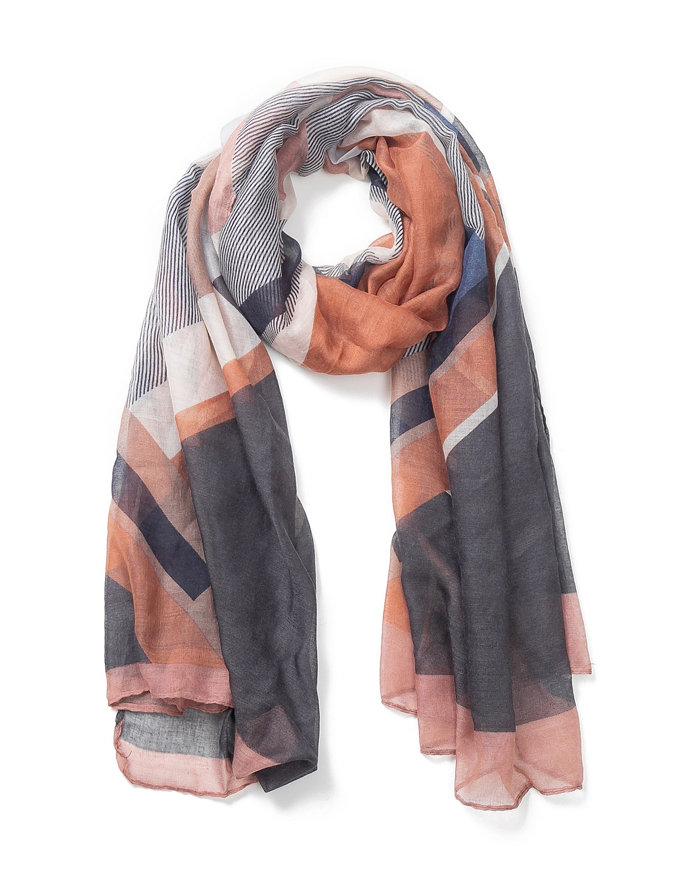 Gregory Ladner GEOMETRIC PRINT SCARF