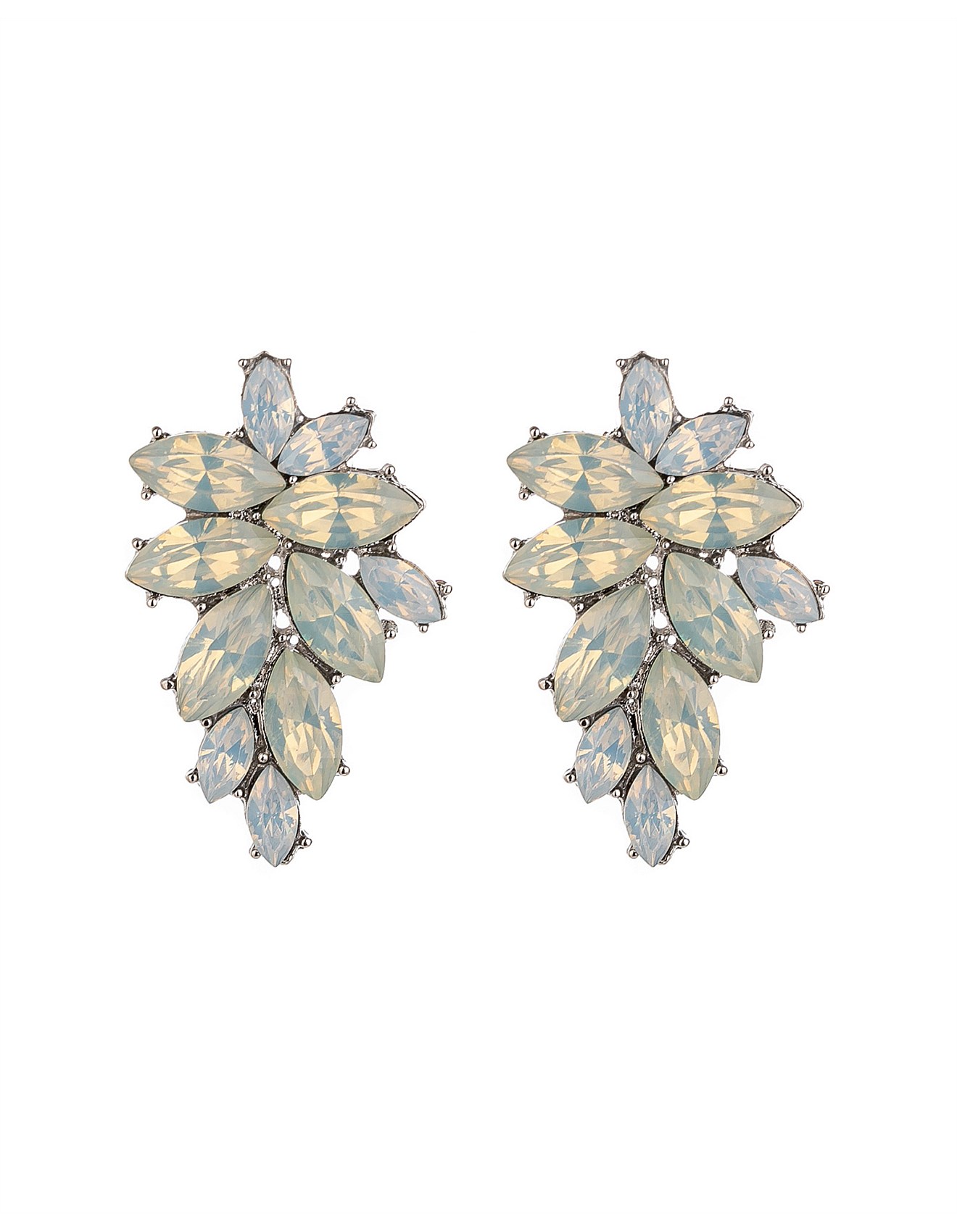 The Two Mrs Grenvilles STONE CLUSTER EARRING