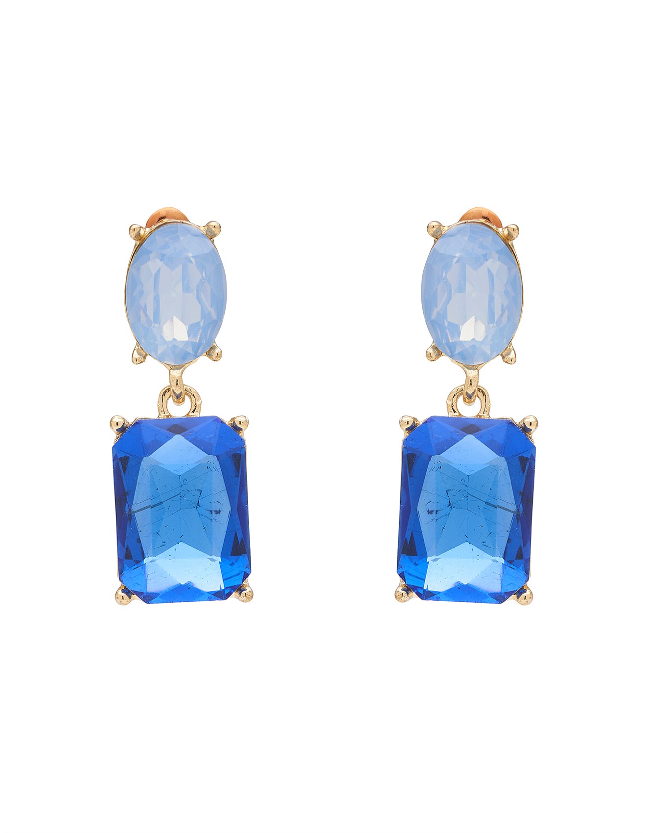 Amelie CUSHION STONE DROP EARRING