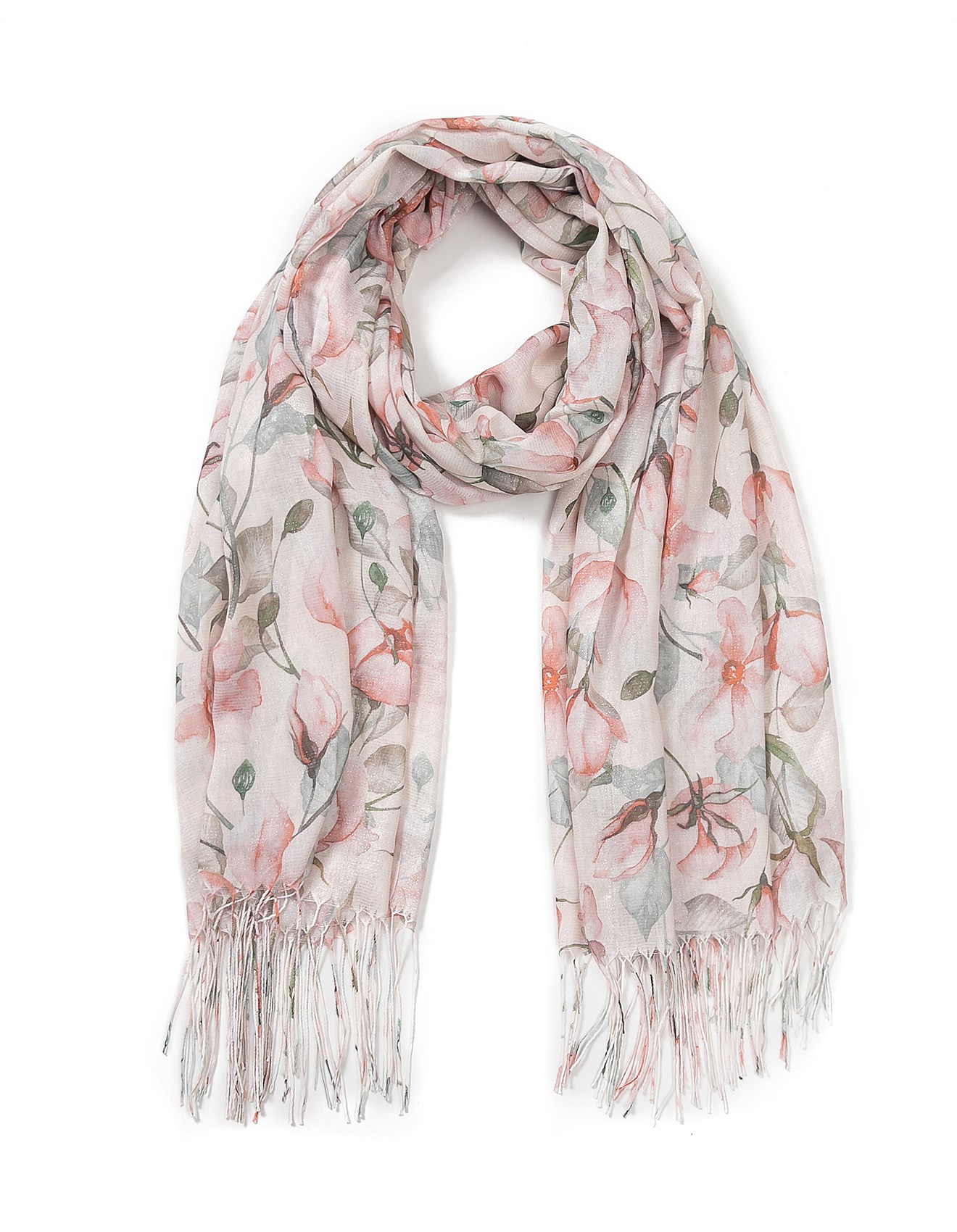 Gregory Ladner FLORAL PRINT SCARF