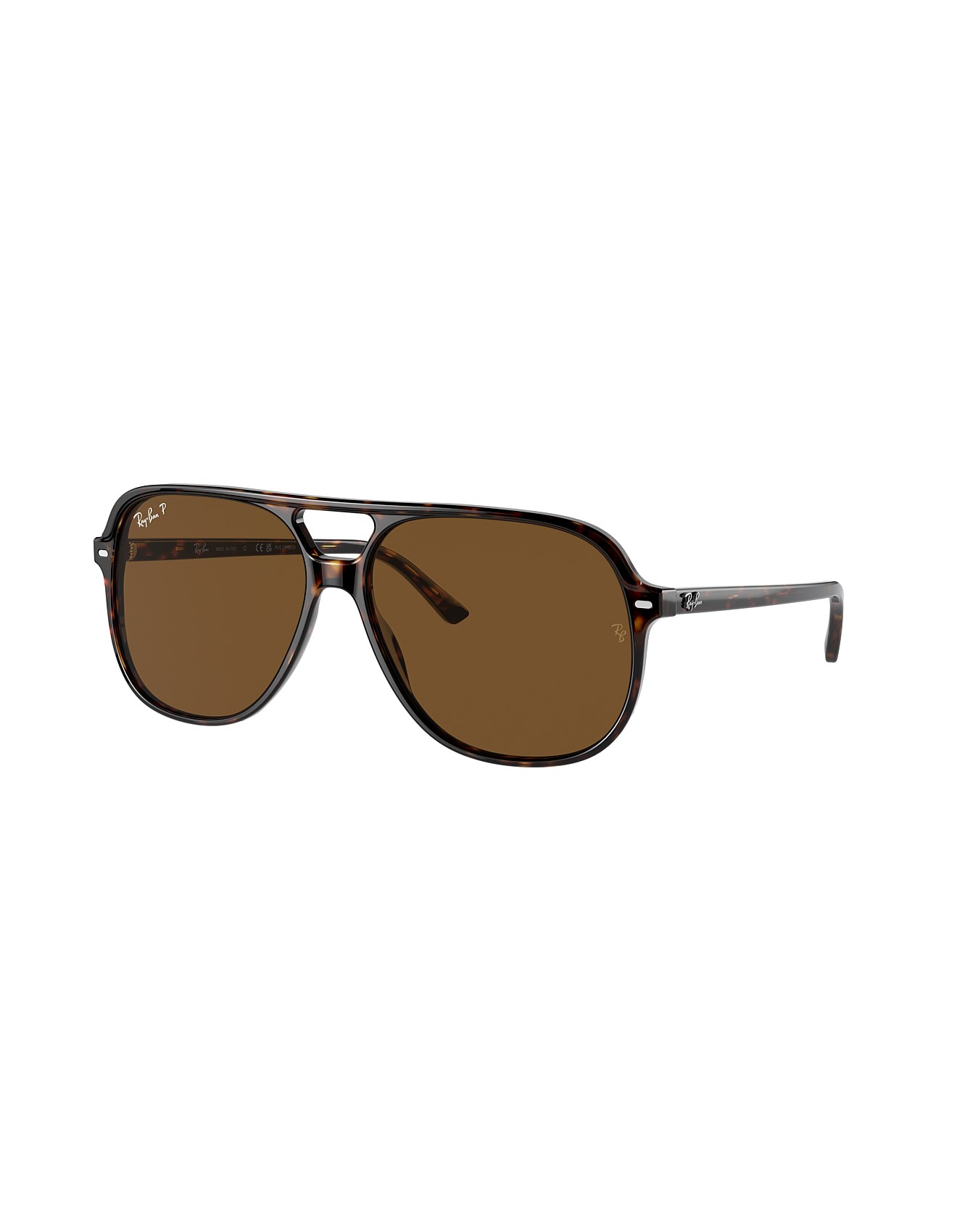 Ray-Ban BILL Square HAVANA POLAR BROWN ACETATE Sunglasses