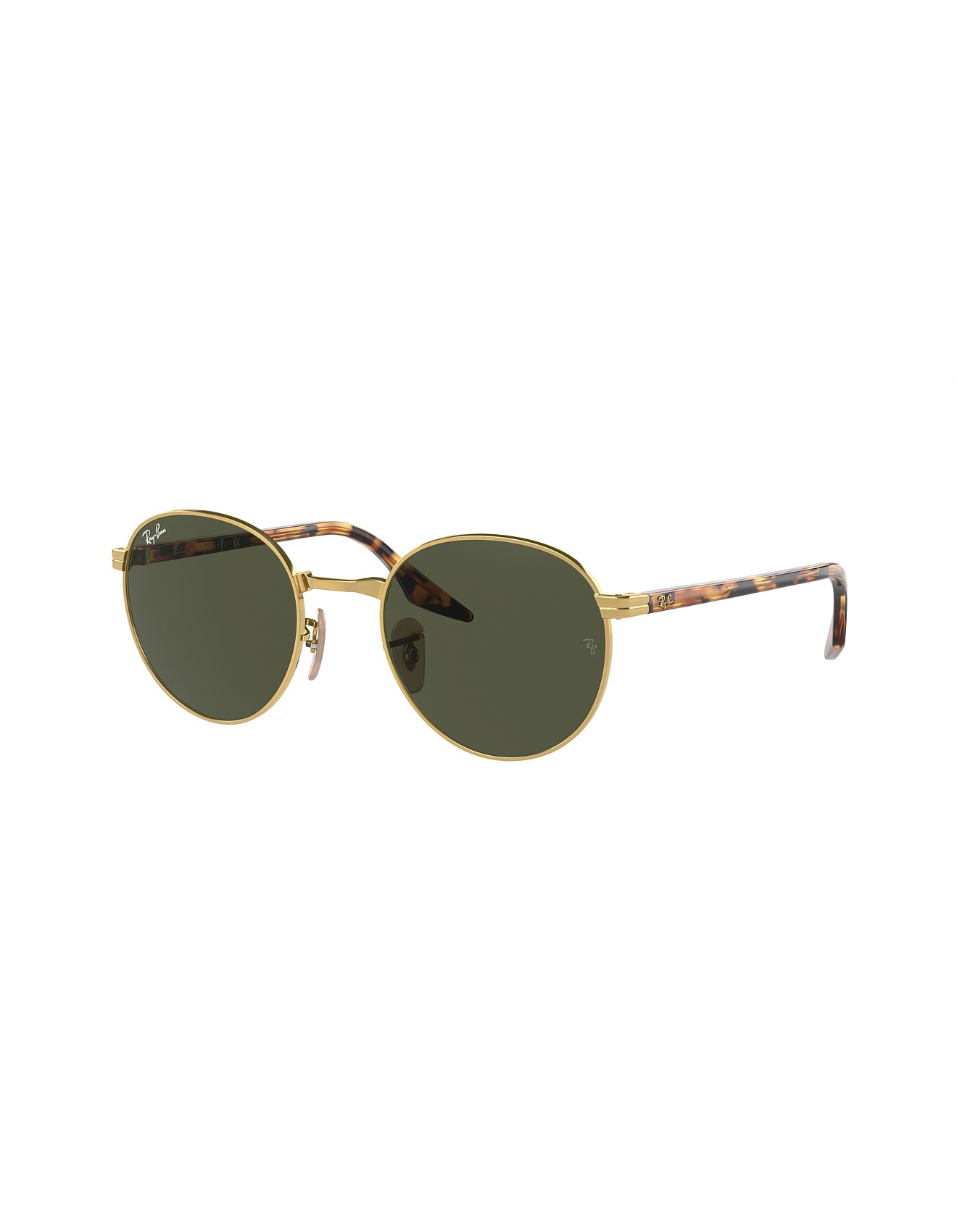 Ray-Ban Phantos GOLD GREEN METAL Sunglasses