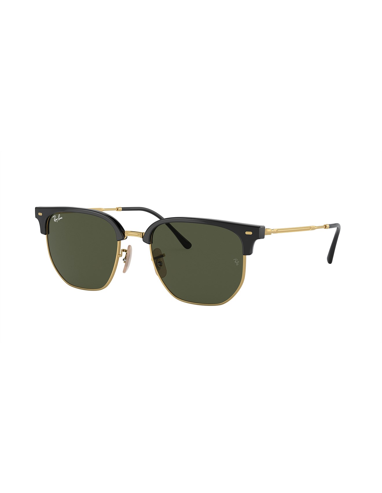 Ray-Ban NEW CLUBMASTER Irregular BLACK GREEN Sunglasses