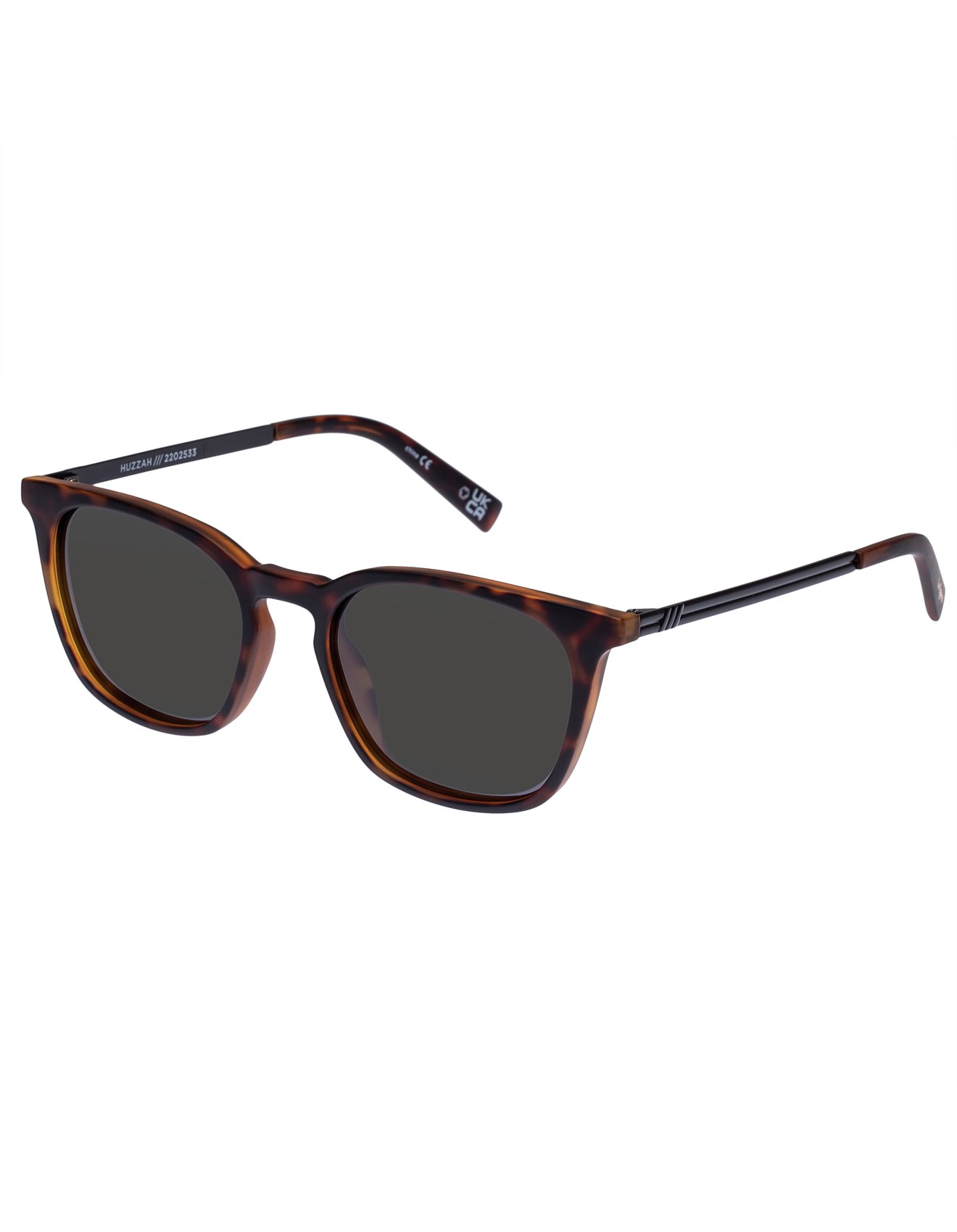 Le Specs Huzzah Tort Square Sunglasses