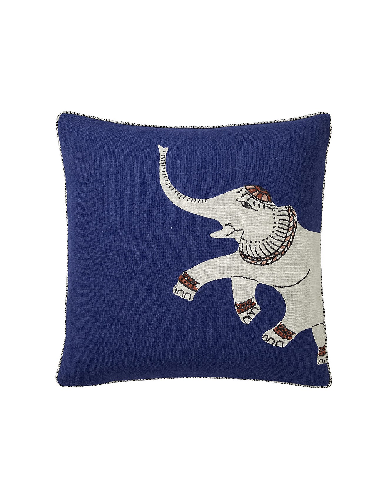 Olivier Desforges Balibey Cobalt cushion cover 45x45