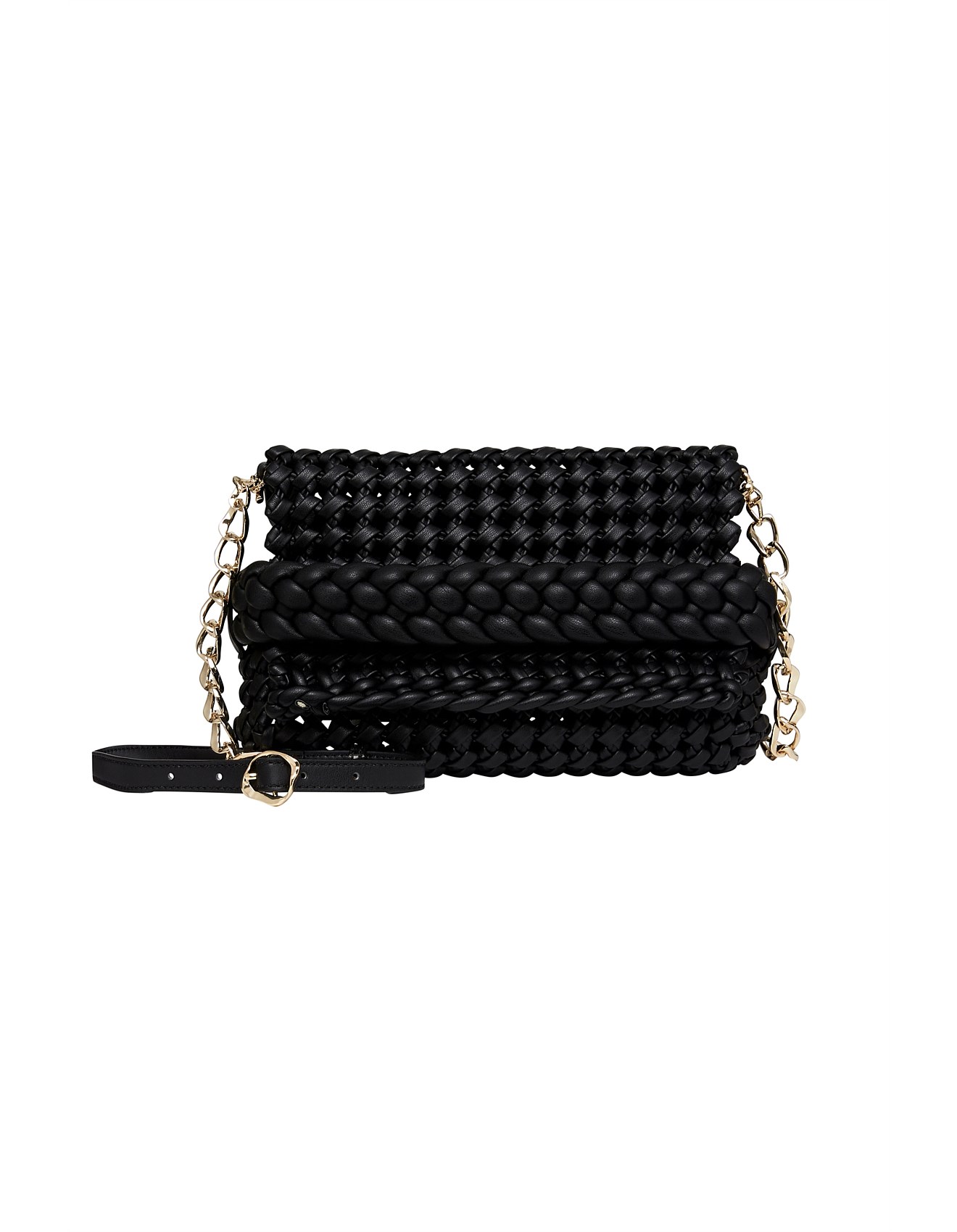 Aje Mirage Woven Clutch Bag