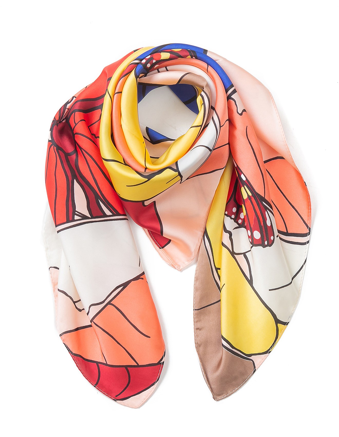 Gregory Ladner FLORAL PRINT SCARF