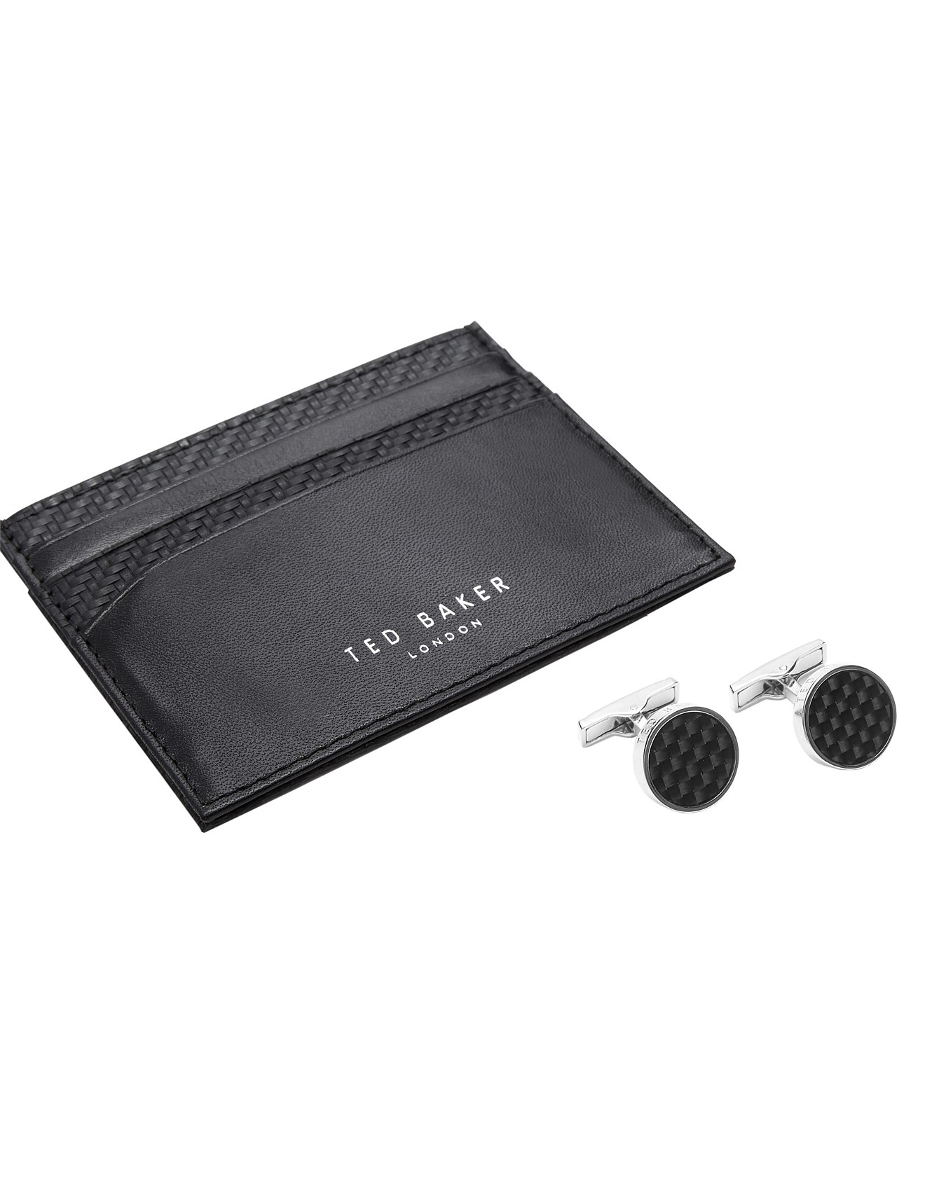 Ted Baker TRABEC CUFFLINK AND CARDHOLDER SET