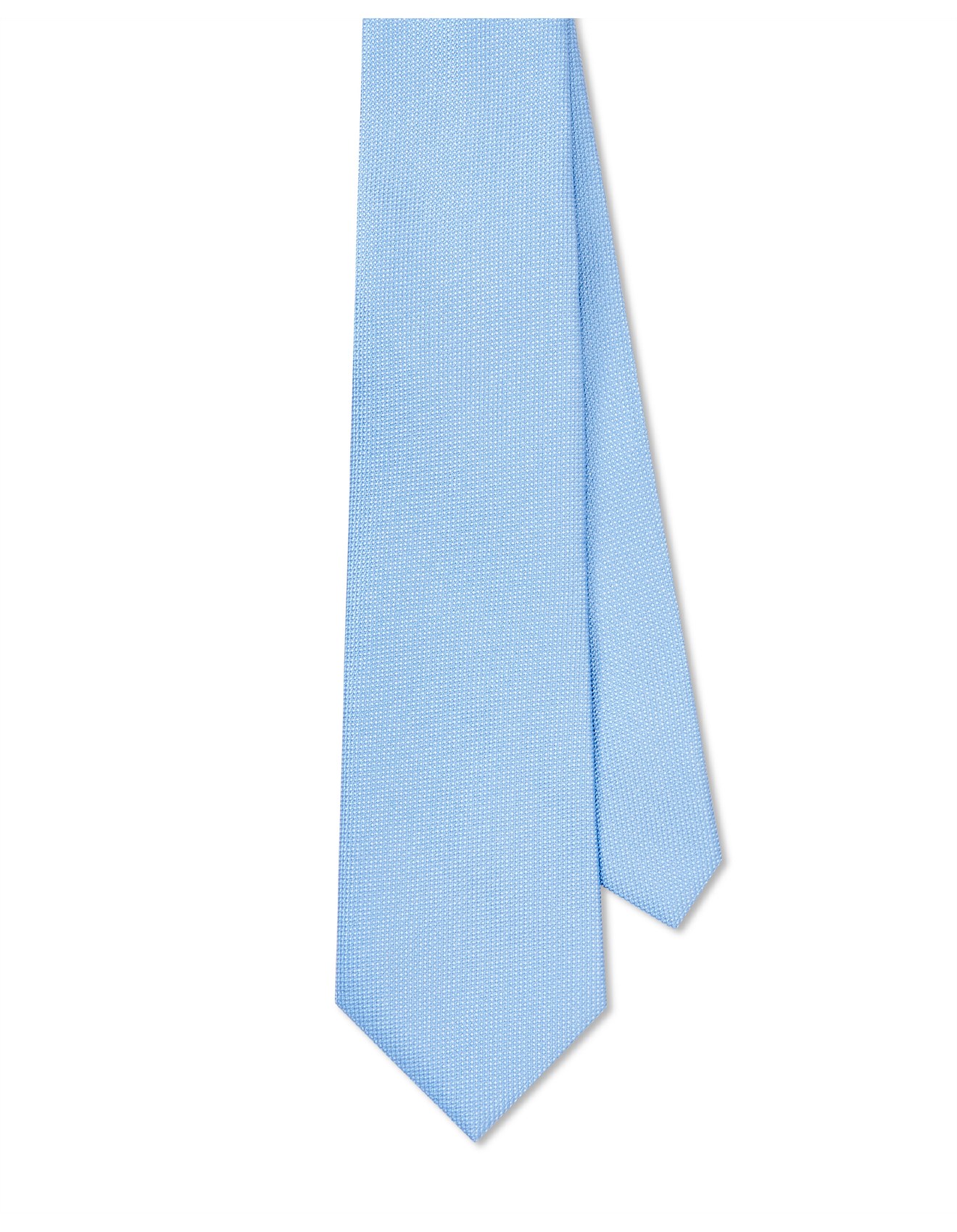 Geoffrey Beene CHECK SILK TIE BLUE