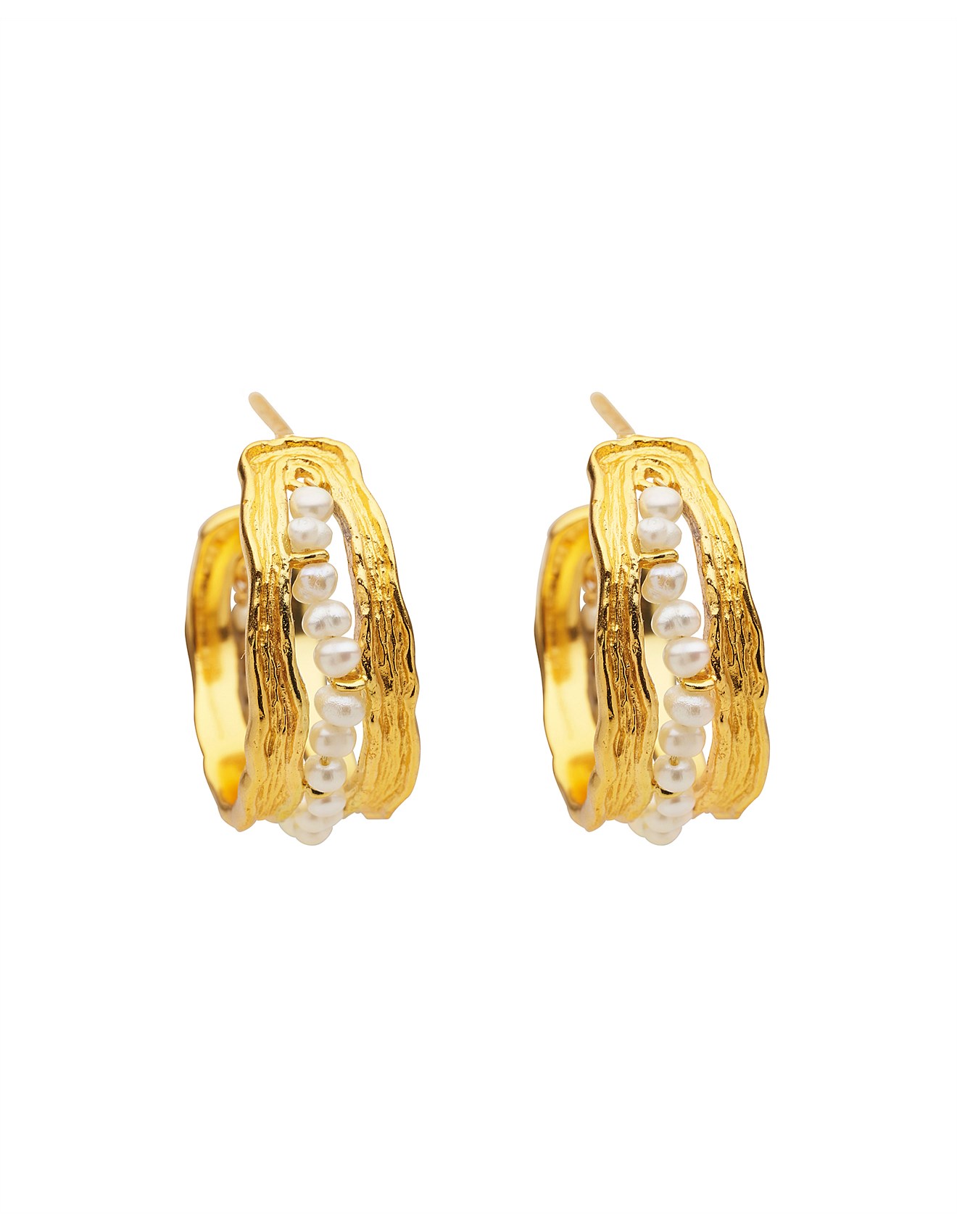 Amber Sceats Gold Carla earrings