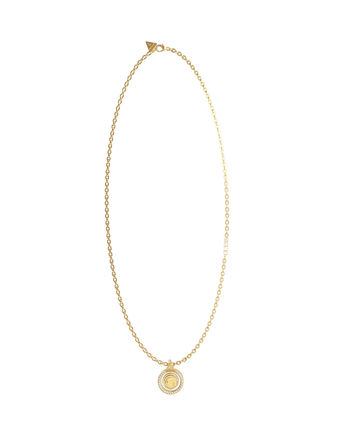 Guess ETERNELLE G TURNING COIN GOLD Necklace