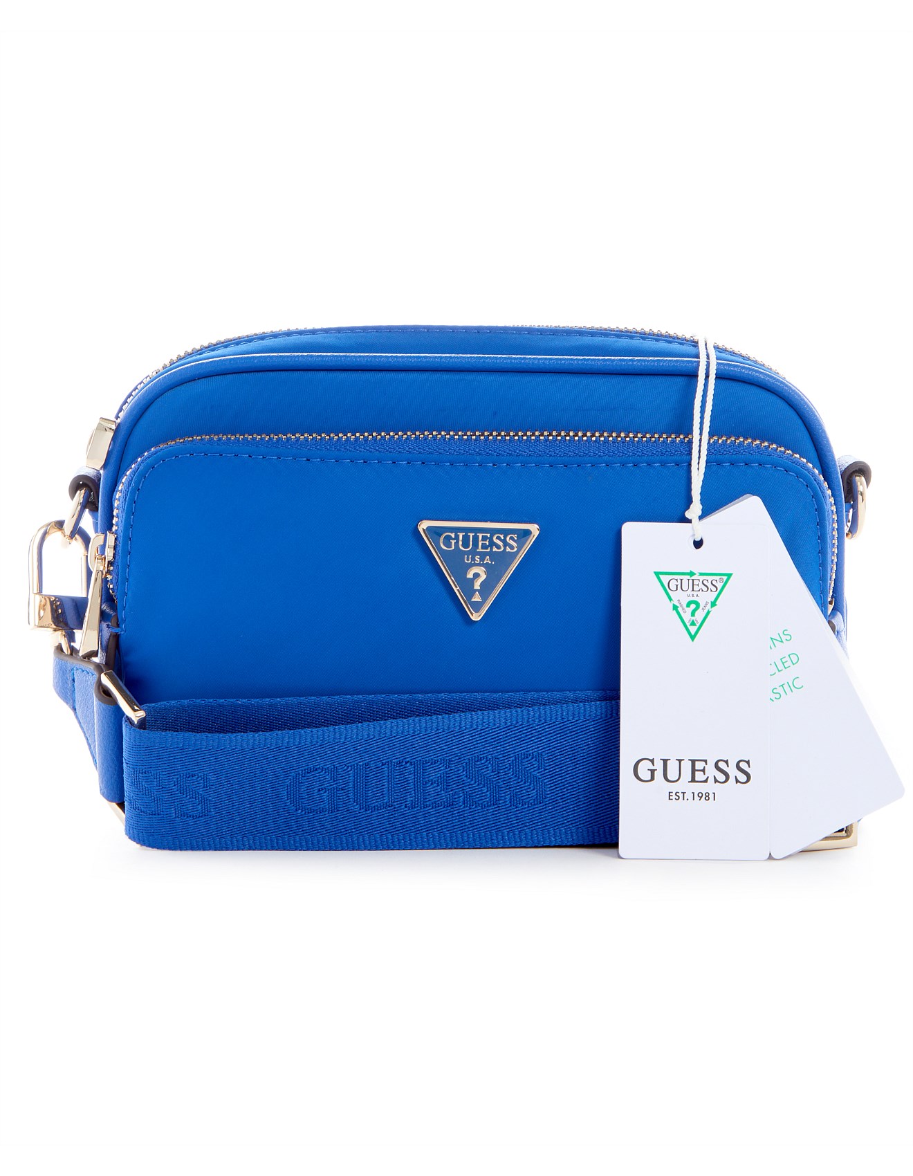 Guess Gemma Recycled Nylon Camera Crossbody Bag