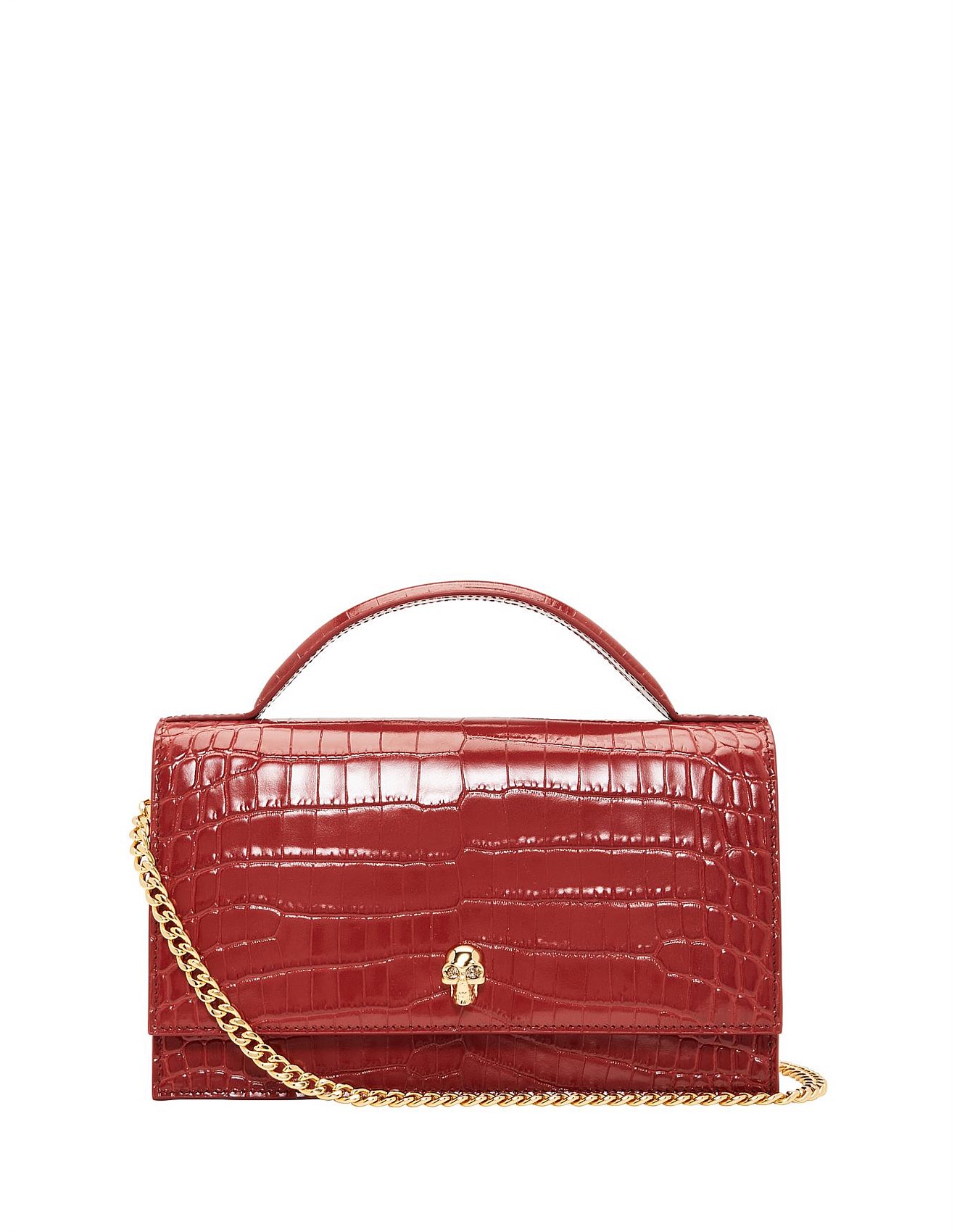 Alexander McQueen MEDIUM SKULL TOP HANDLE BAG