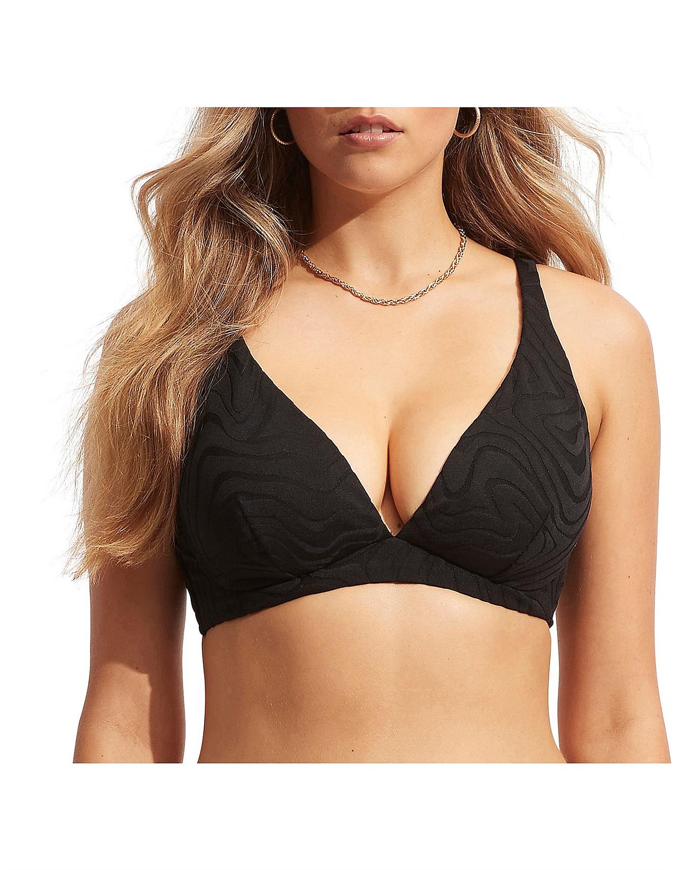 Seafolly Second Wave DD Fixed Tri Bikini Bra