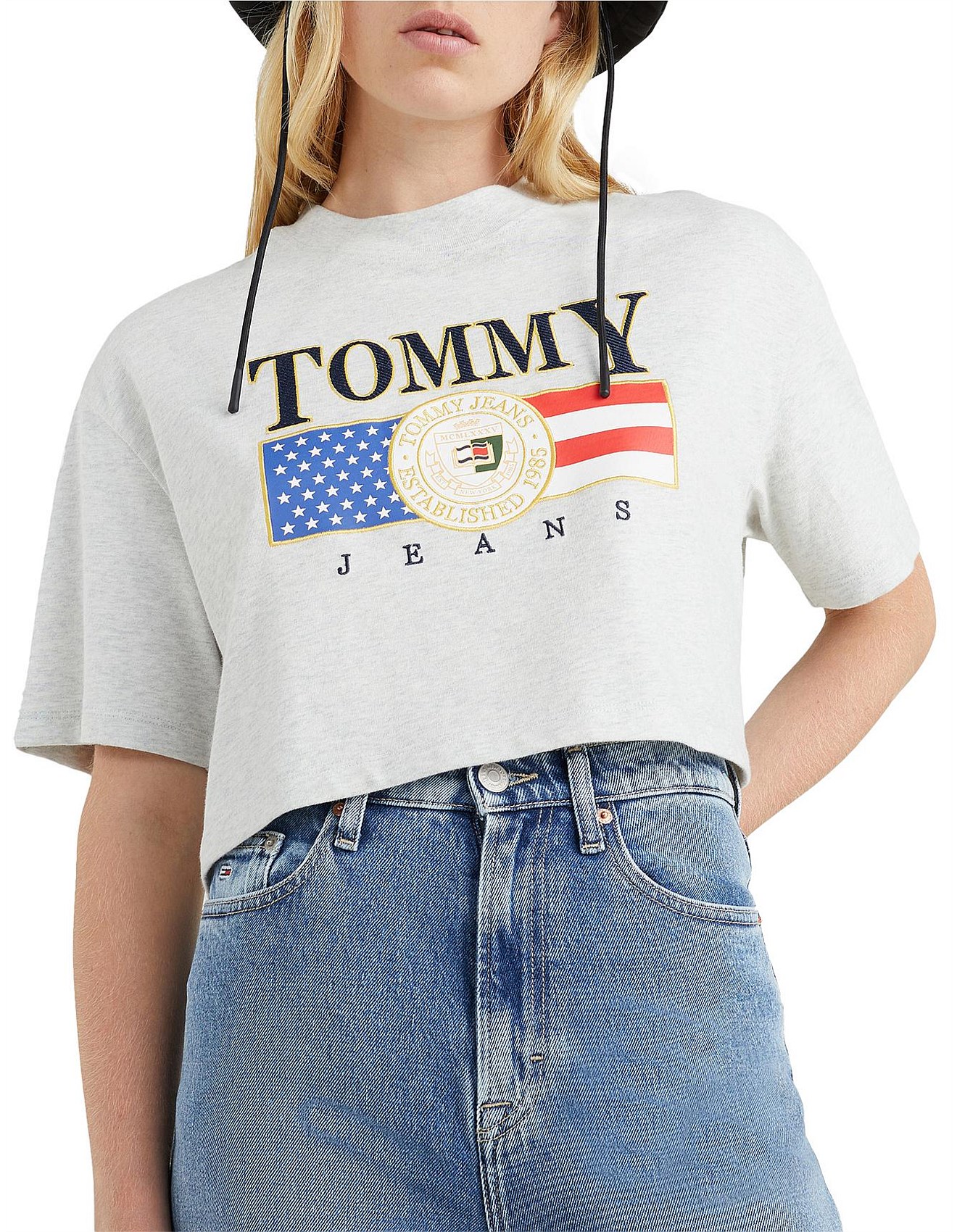 TOMMY JEANS Tjw Crop Tj Luxe T-Shirt