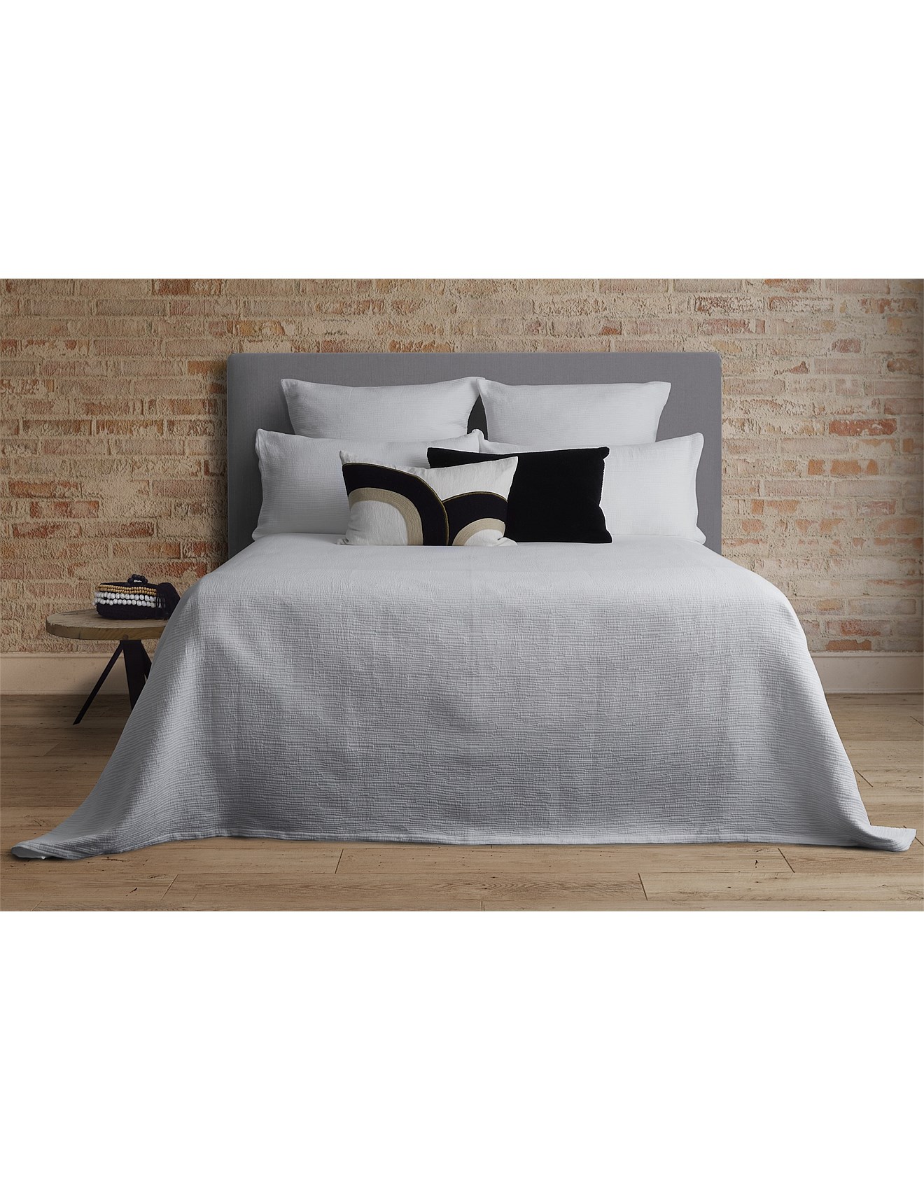 David Jones DUNE WHITE PILLOWCASE EURO