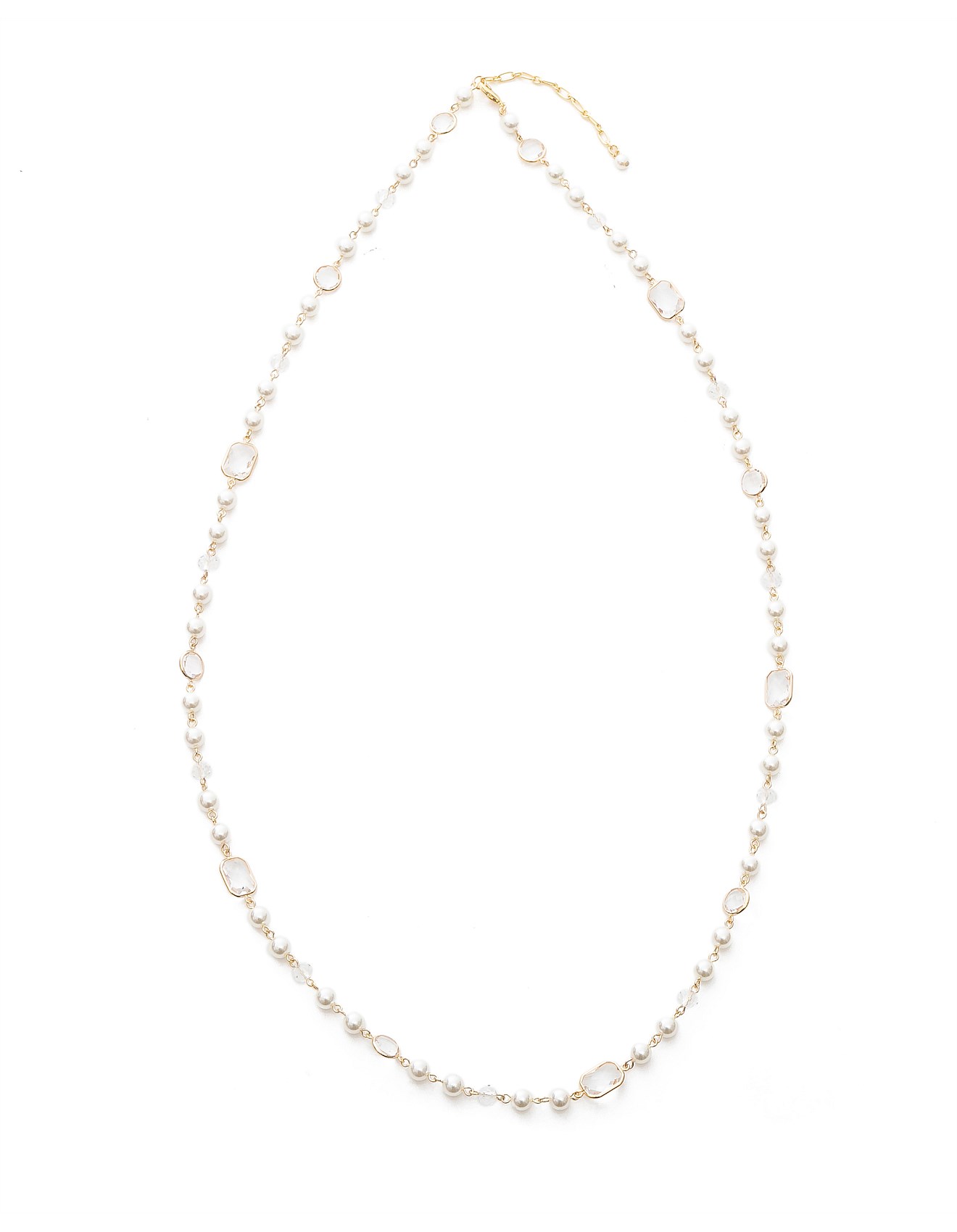 Gregory Ladner PEARL/BEAD LONG NECKLACE