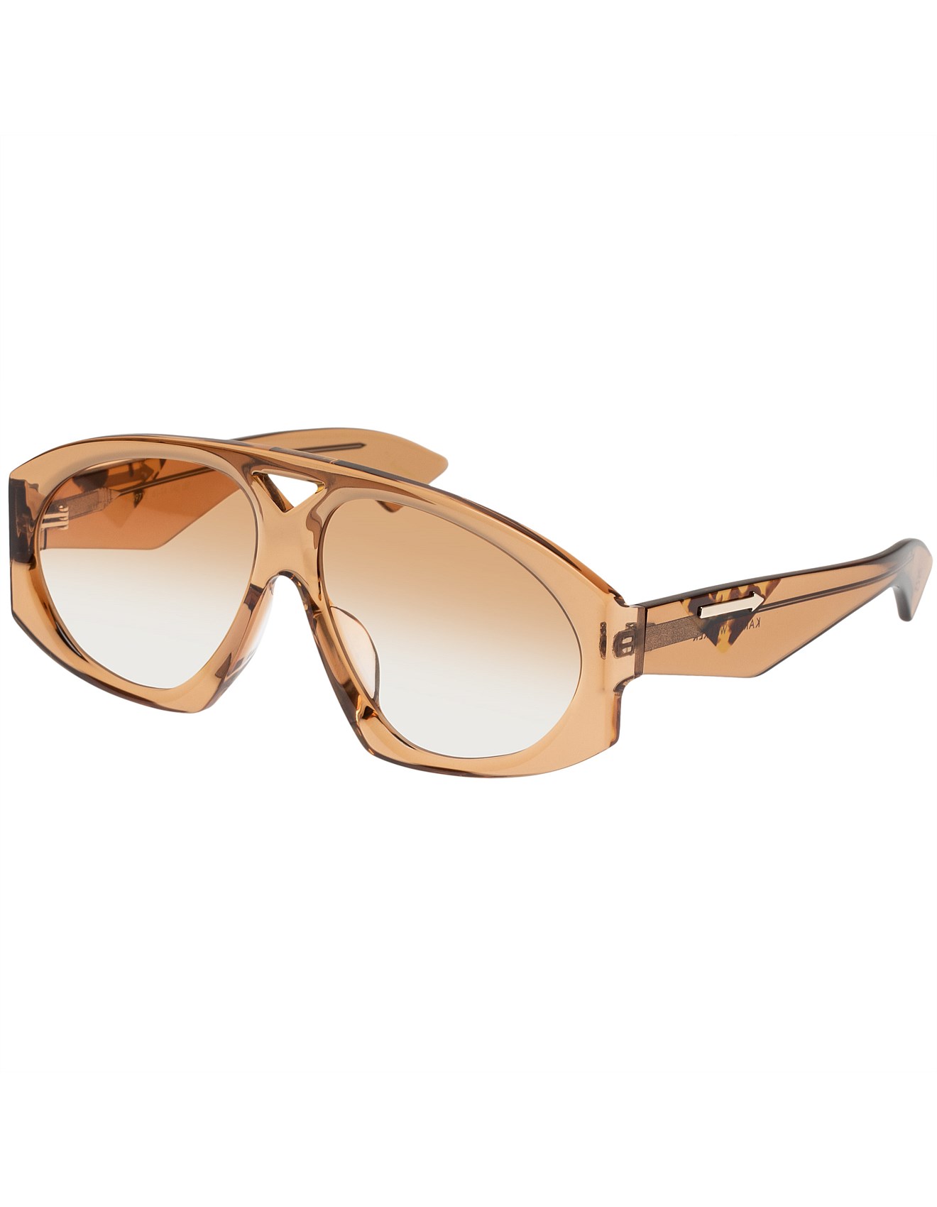 Karen Walker MARQUISE B TAN AVIATOR Sunglasses