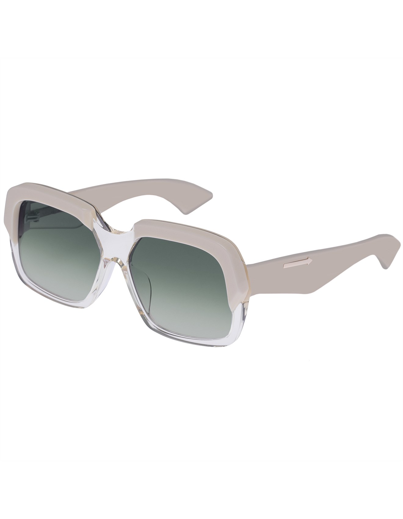 Karen Walker ASSCHER B CREAM SQUARE Sunglasses