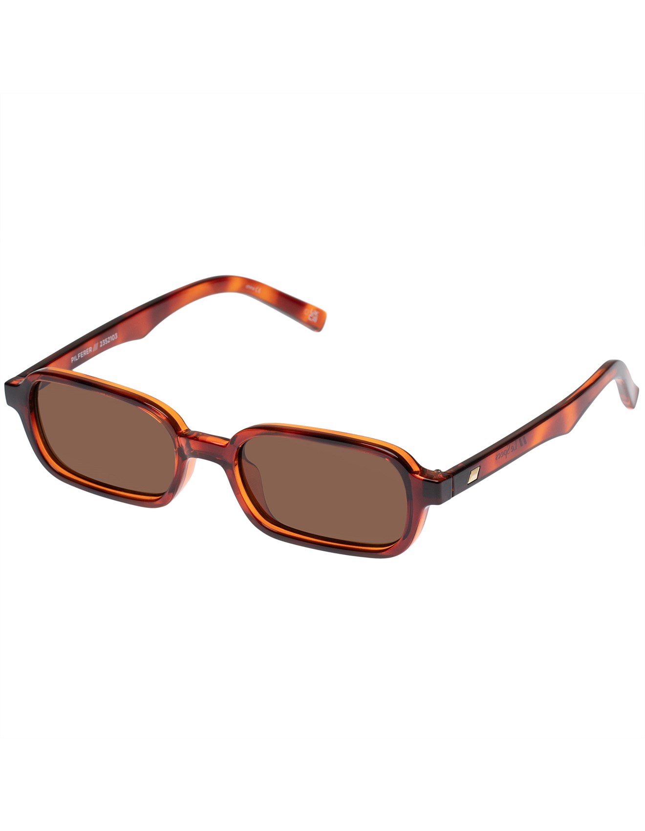 Le Specs PILFERER TORT RECTANGLE Sunglasses