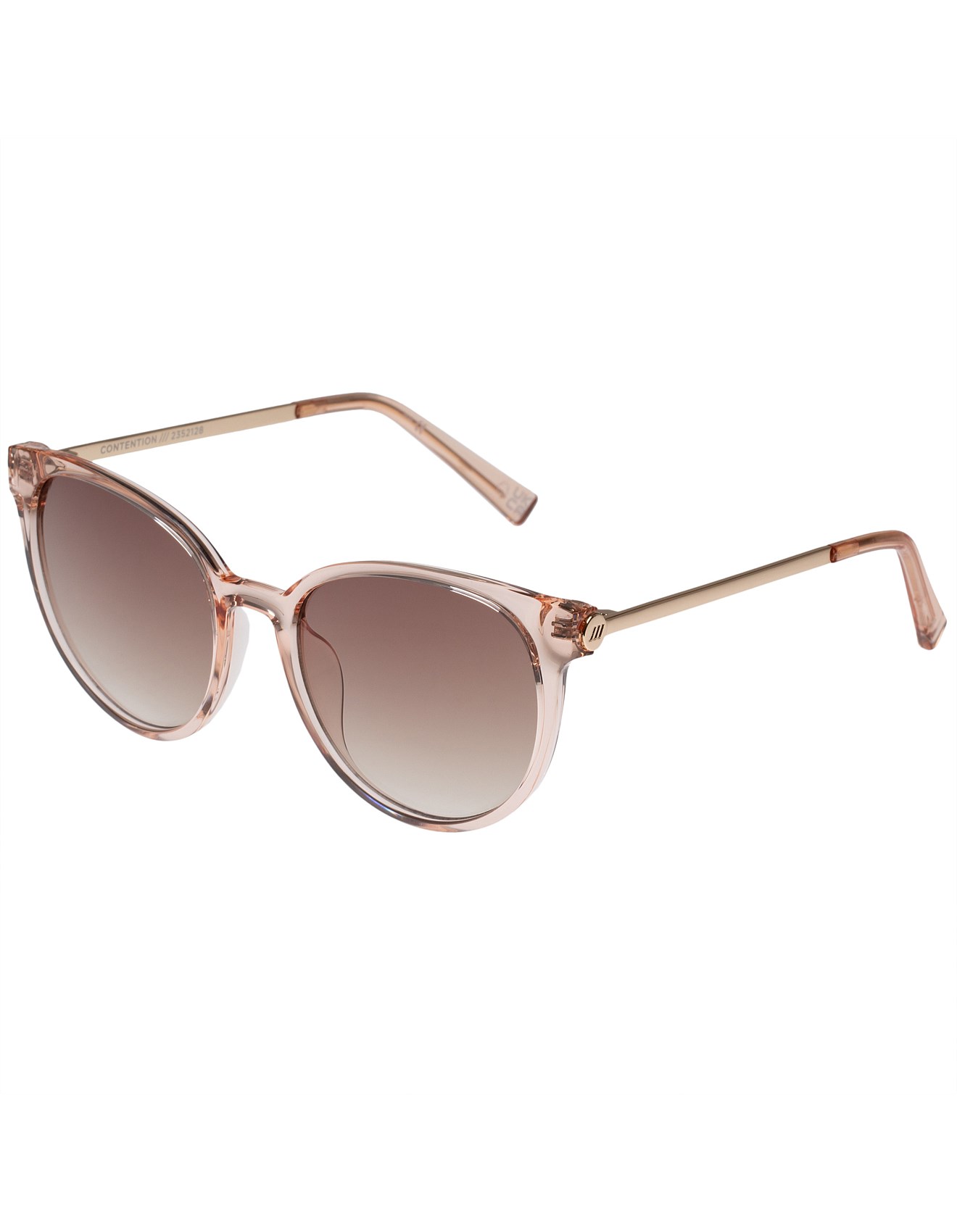 Le Specs CONTENTION PINK ROUND Sunglasses