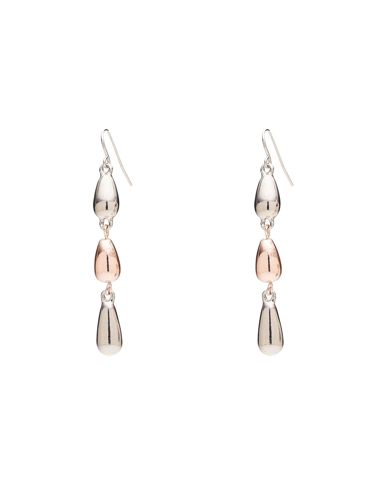 Agenda 3 DROP PEAR SHAPE EARRINGS