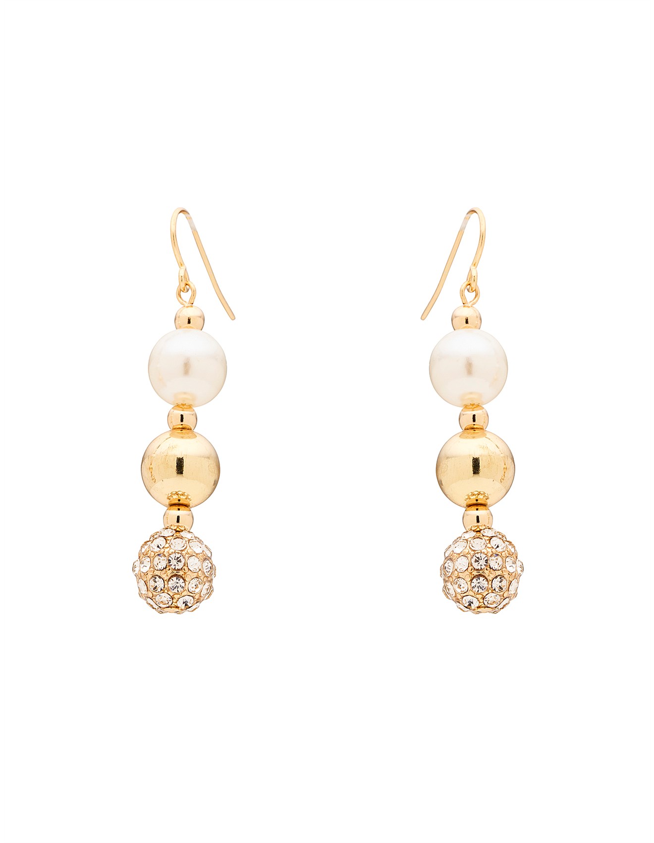 Barcs PARISIAN TRIO DROP EARRINGS