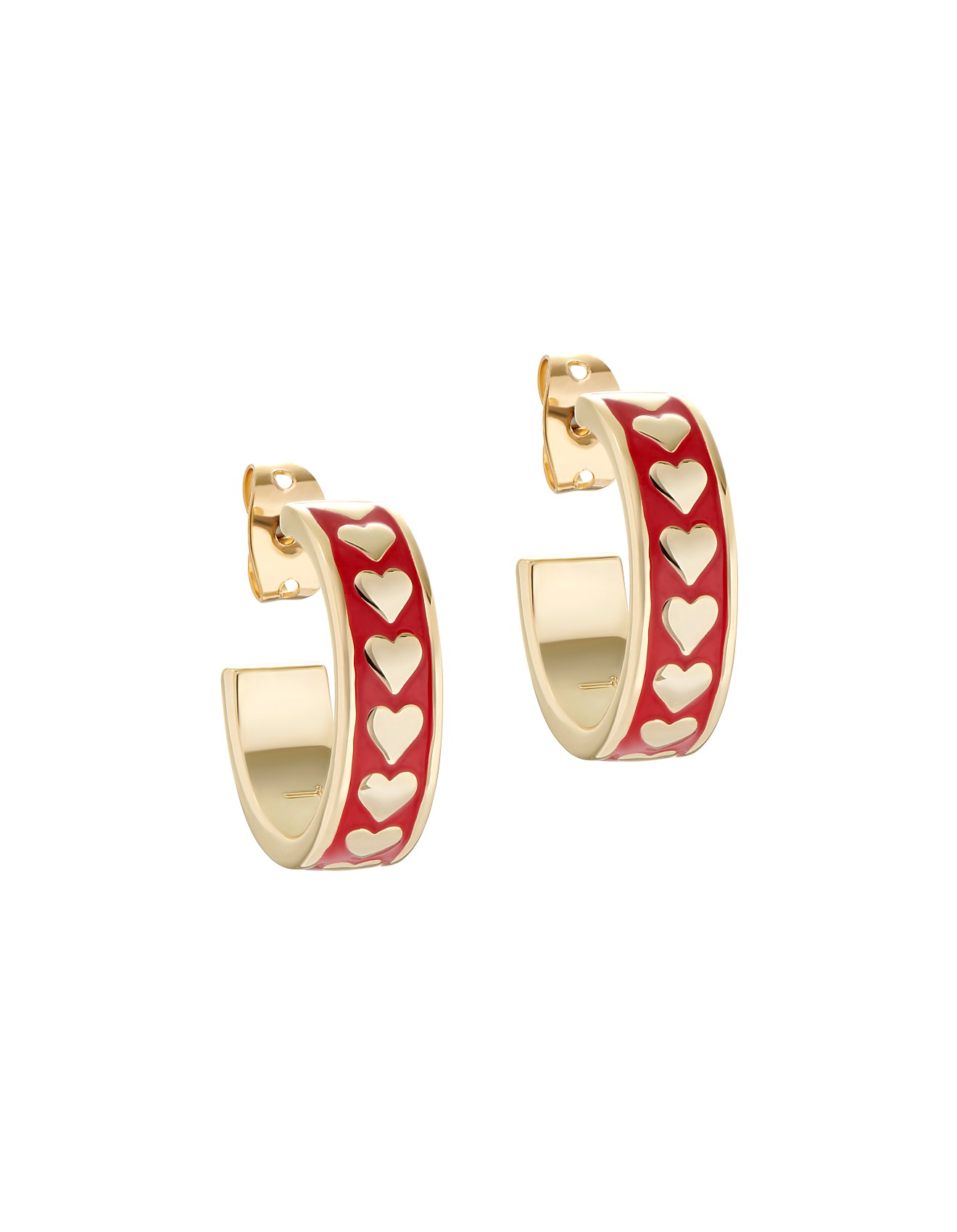 Ted Baker EMRIE: Enamel Heart Hoop Earring