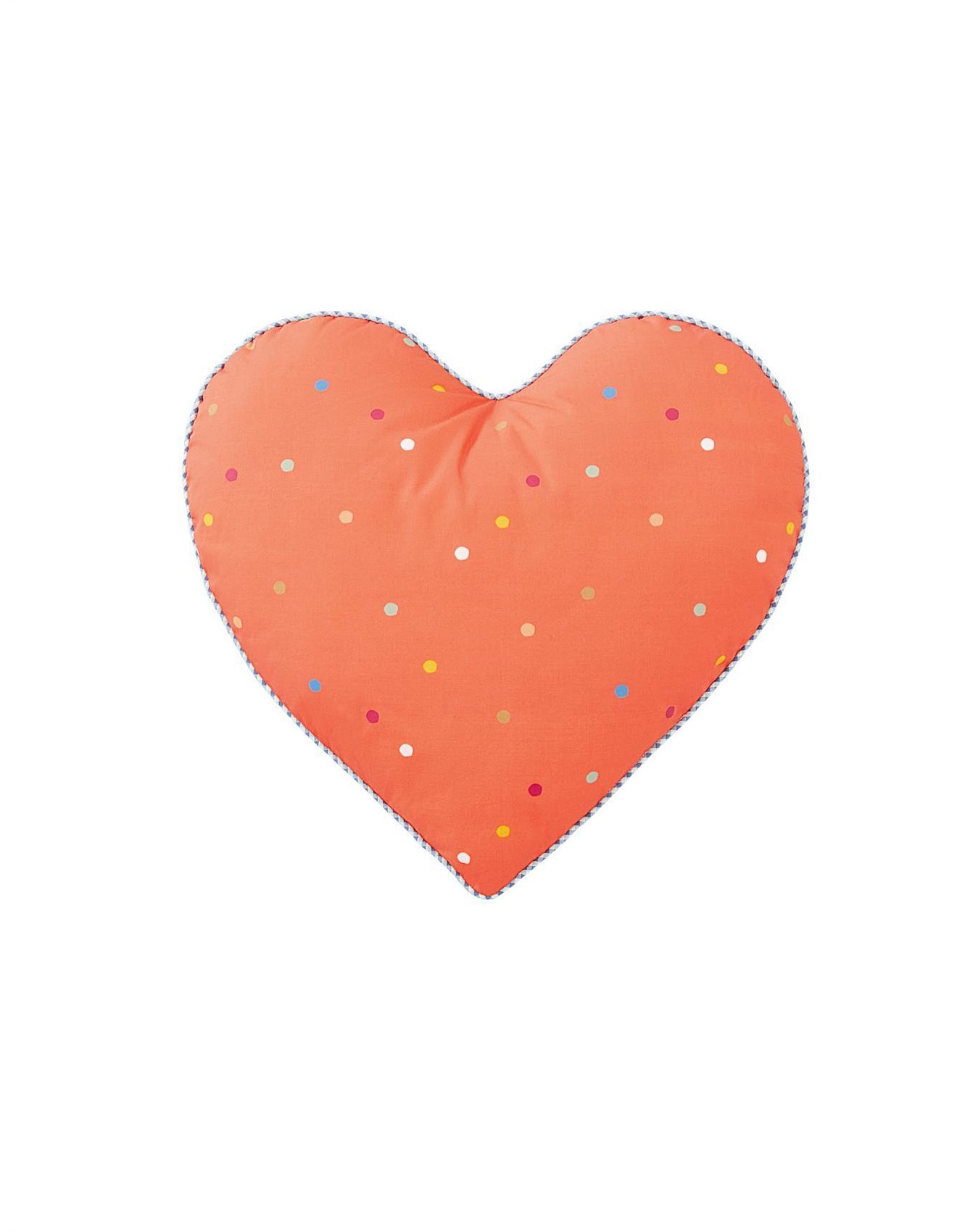 Sheridan SUNNY HEART NOVELTY CUSHION IN PAPAYA