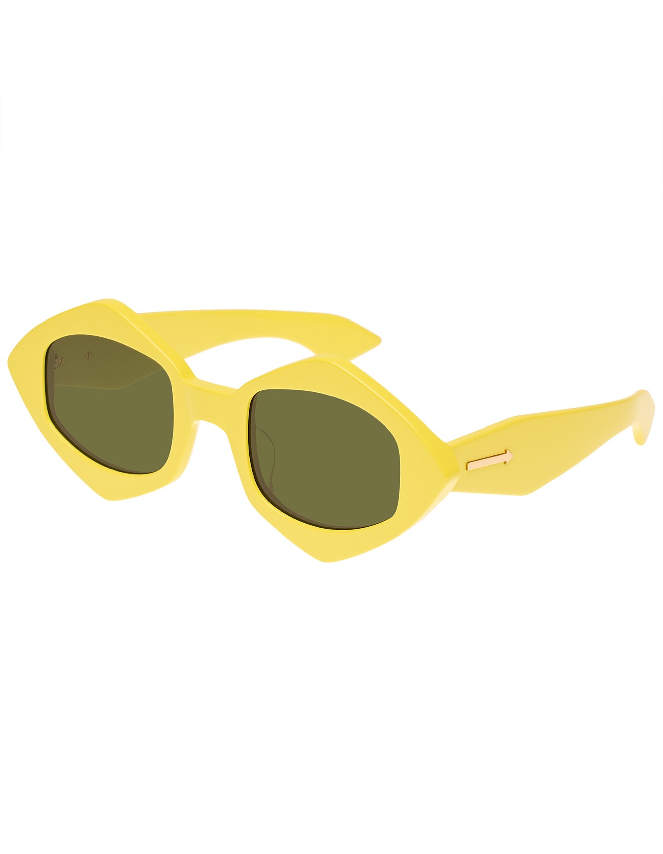 Karen Walker DIAMOND DICE YELLOW RECTANGLE Sunglasses