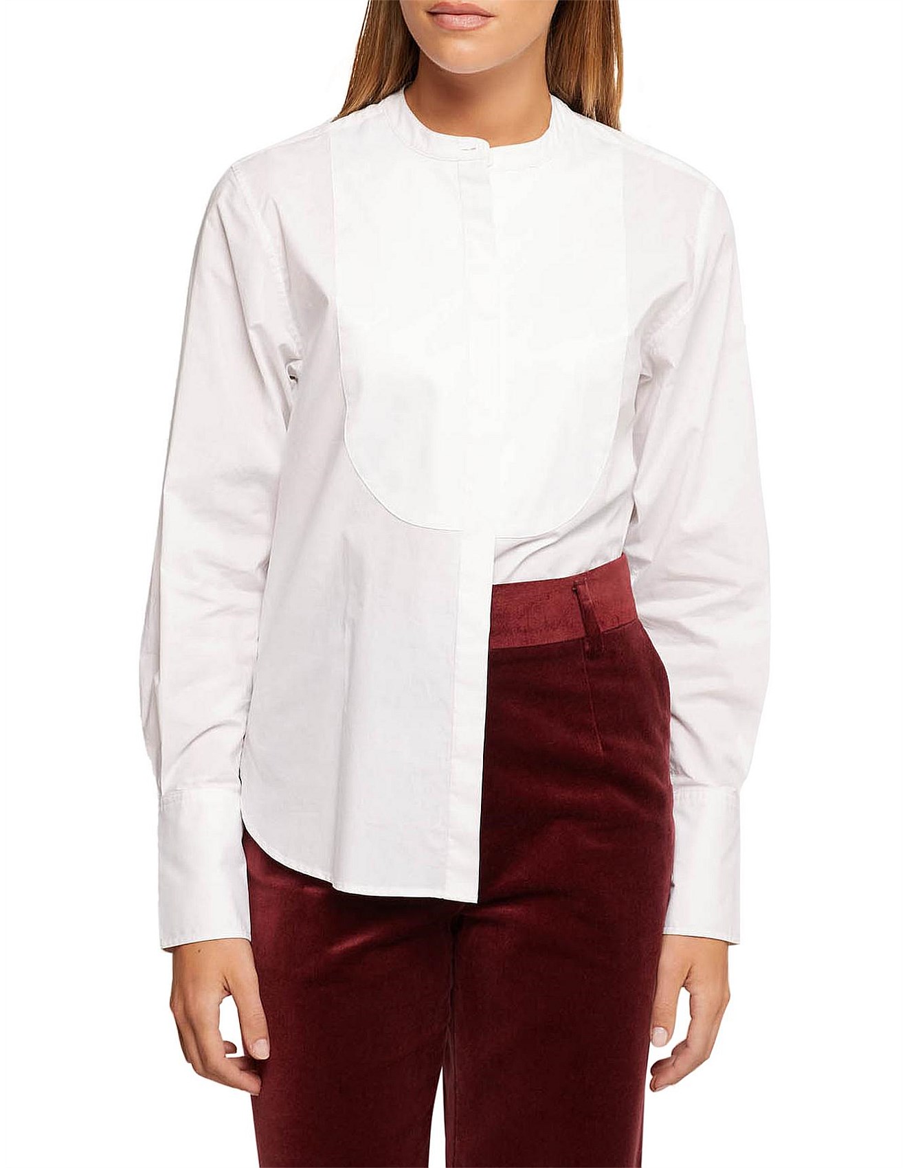 OXFORD LEILA BIB FRONT SHIRT