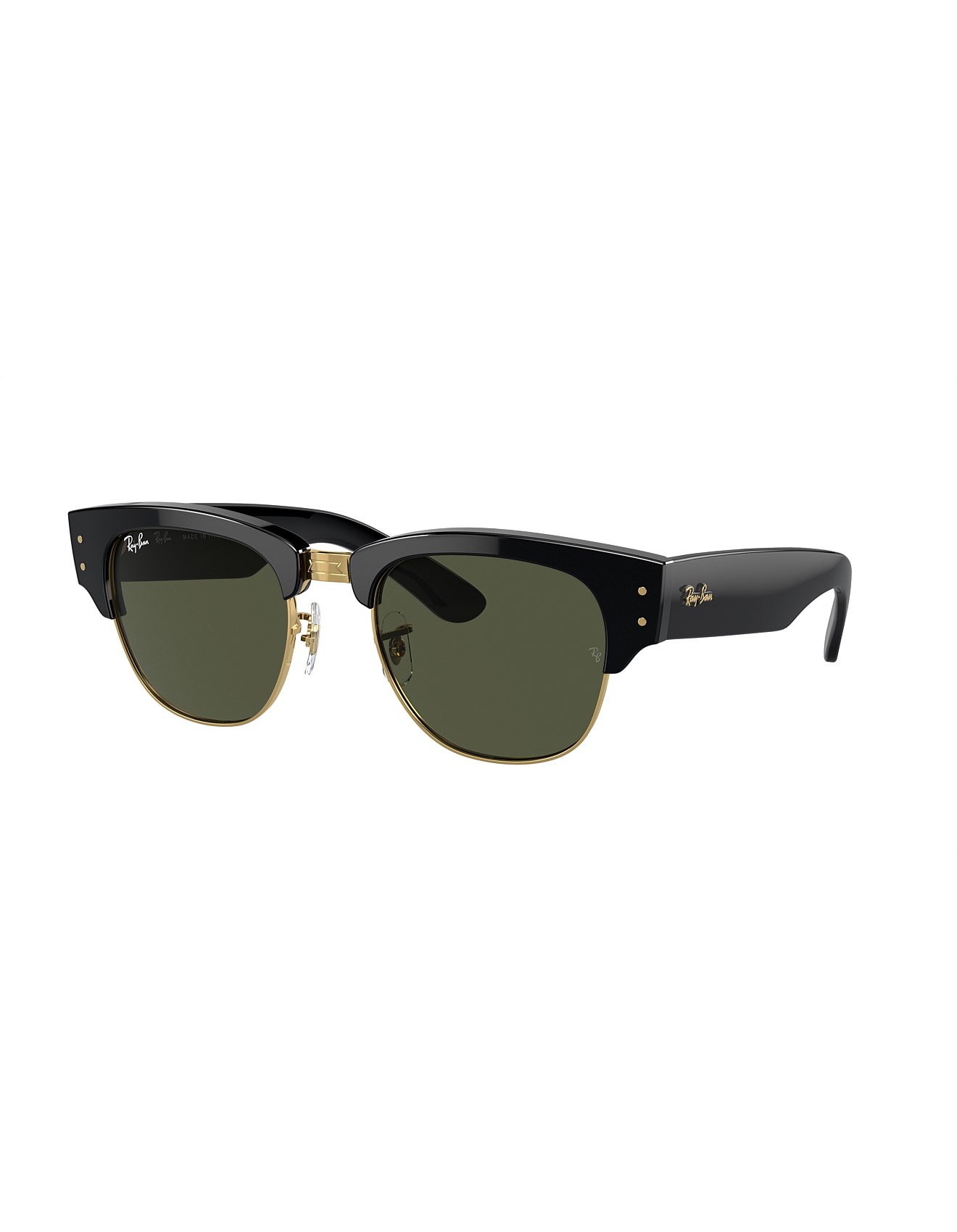 Ray-Ban MEGA CLUBMASTER Square BLACK GREEN Sunglass