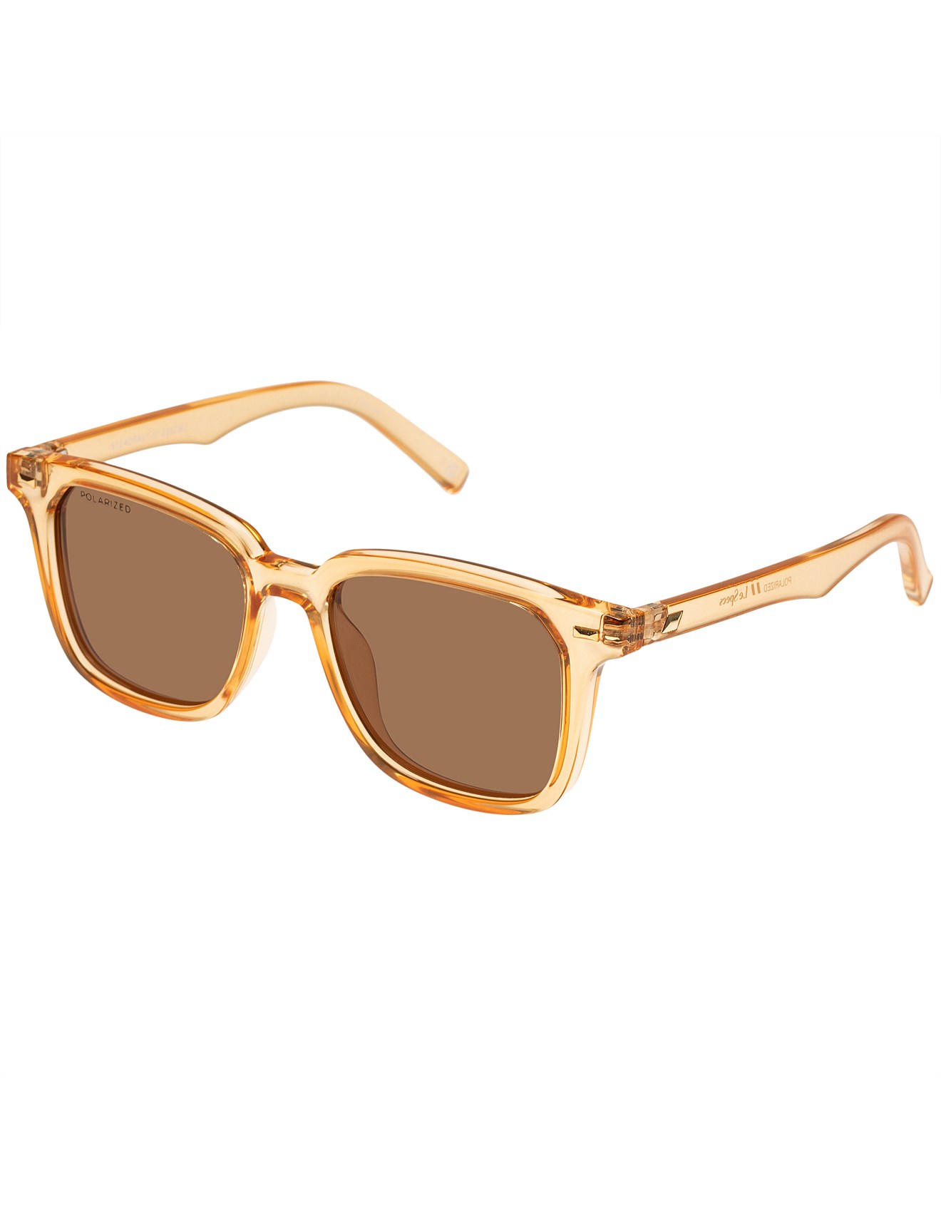 Le Specs STEADFAST TAN RECTANGLE Sunglasses