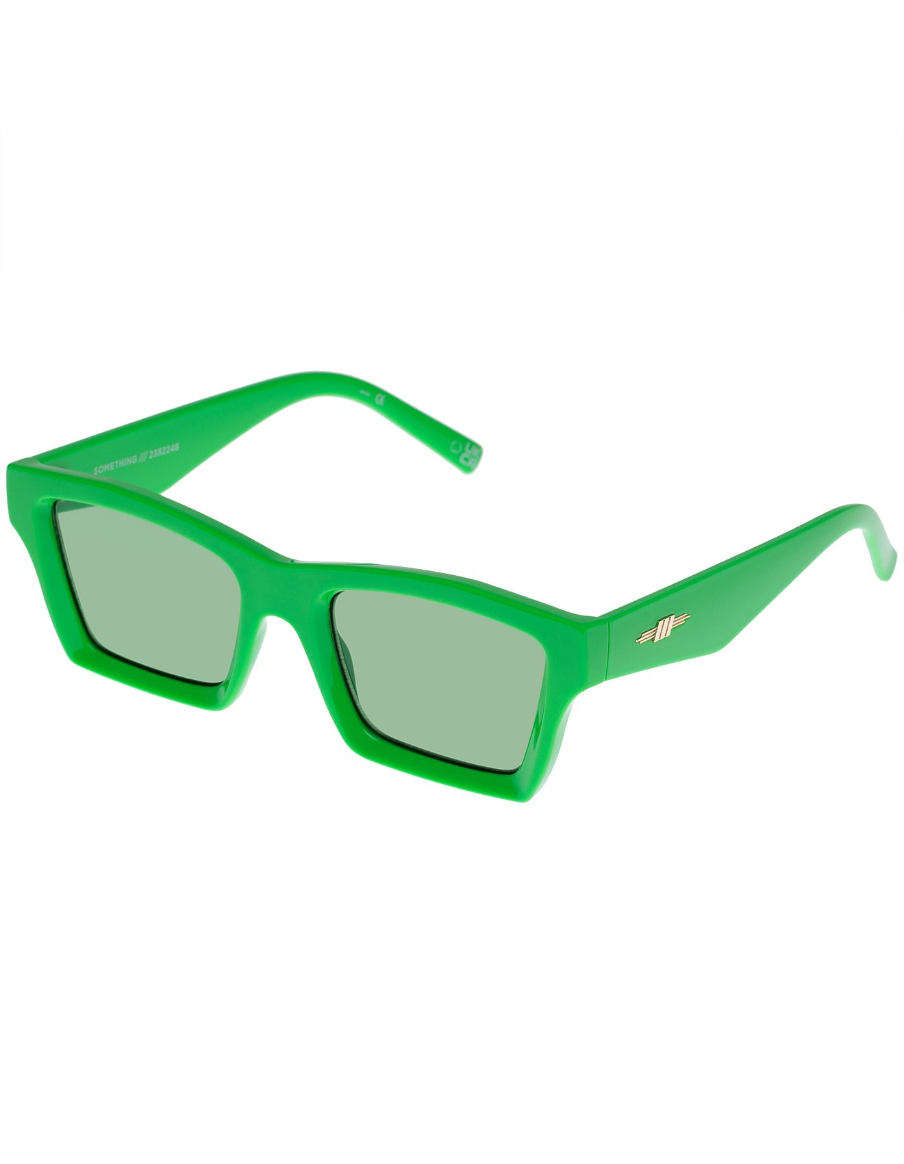 Le Specs SOMETHING GREEN RECTANGLE Sunglasses