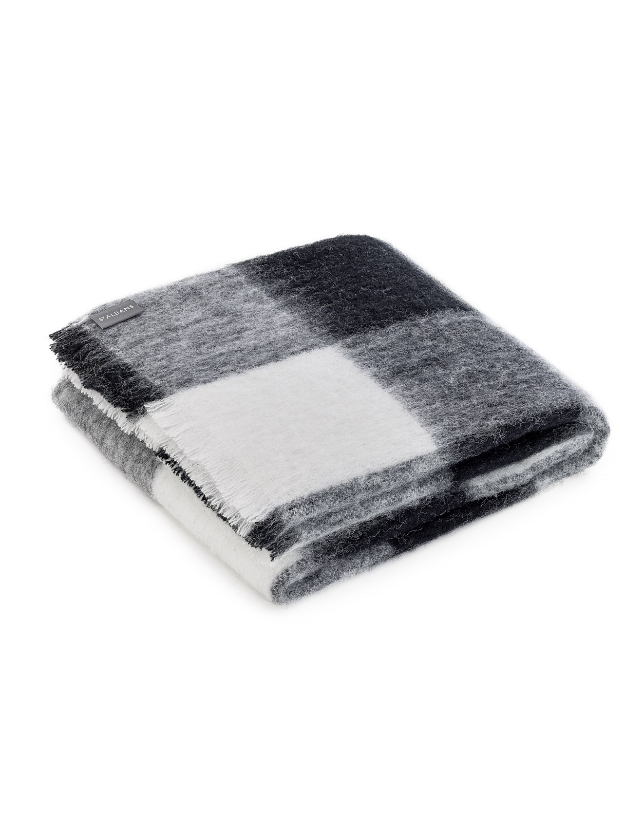 St Albans ST ALBANS ALPACA THROW CELEBRATE CHECK