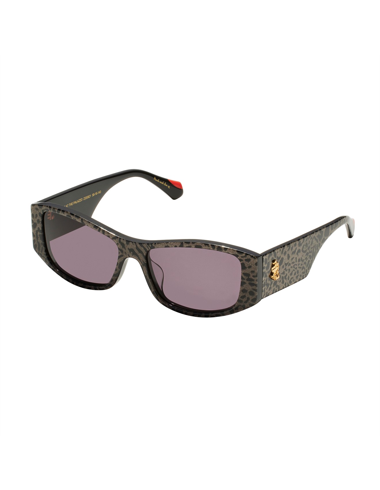 Camilla PINOT AT THE PALAZZO BLACK RECTANGLE SUNGLASSES