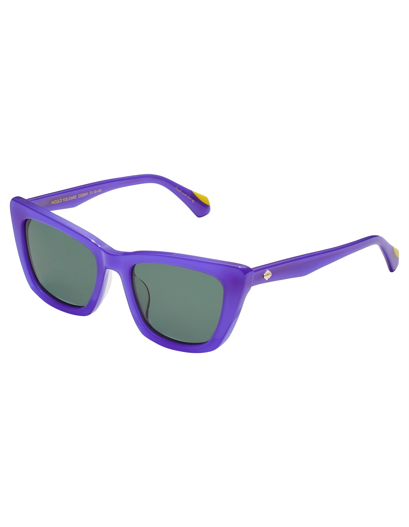 Camilla WOULD YOU DARE PURPLE CAT-EYE SUNGLASSES