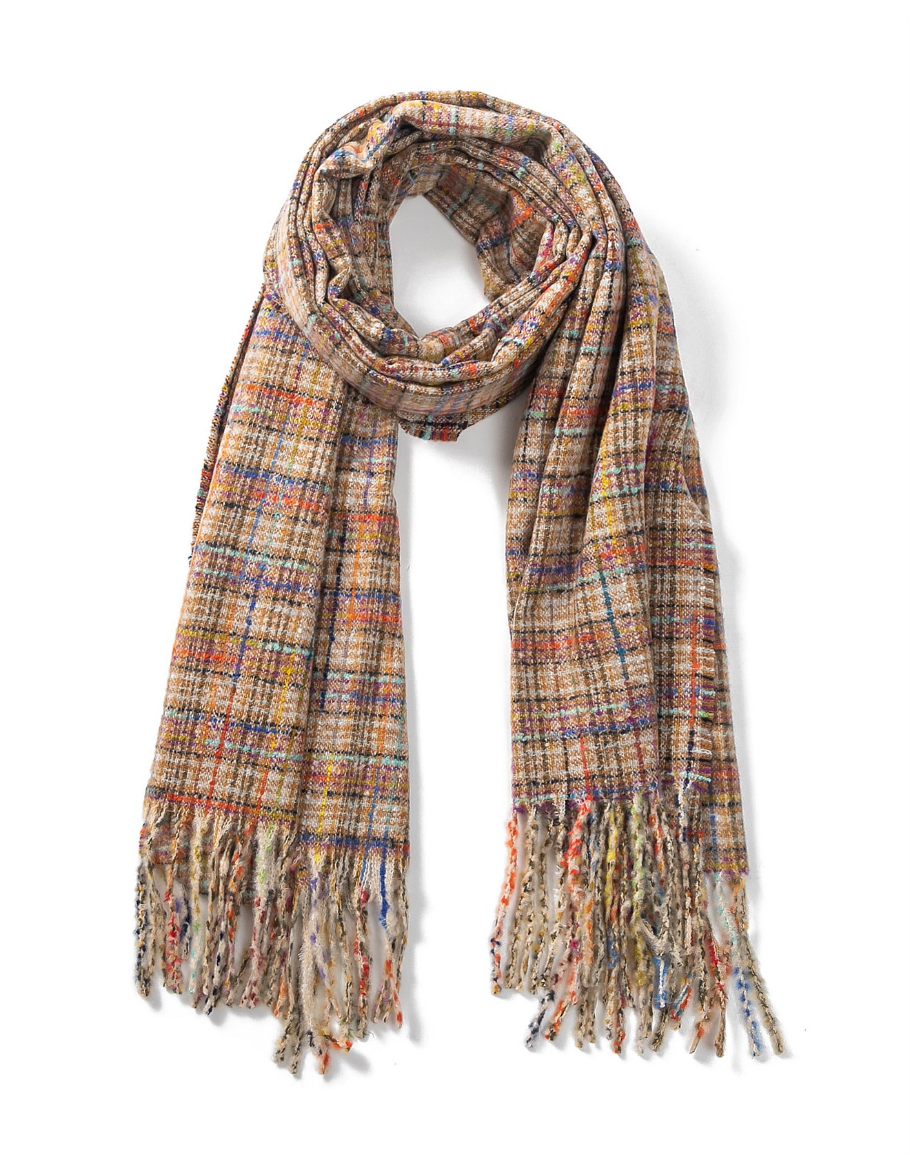 Gregory Ladner WOVEN CHECK SCARF