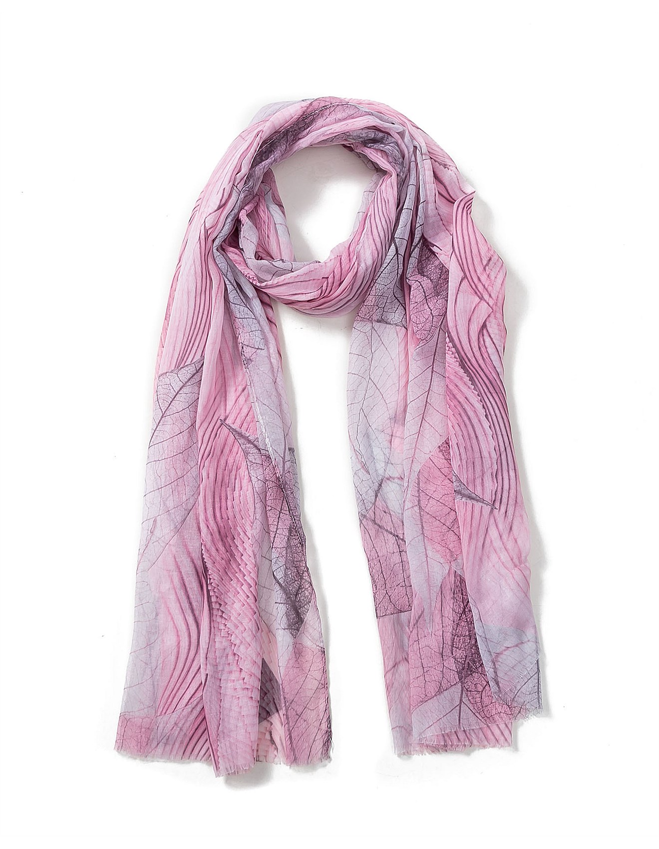 Gregory Ladner LEAF PRINT SCARF