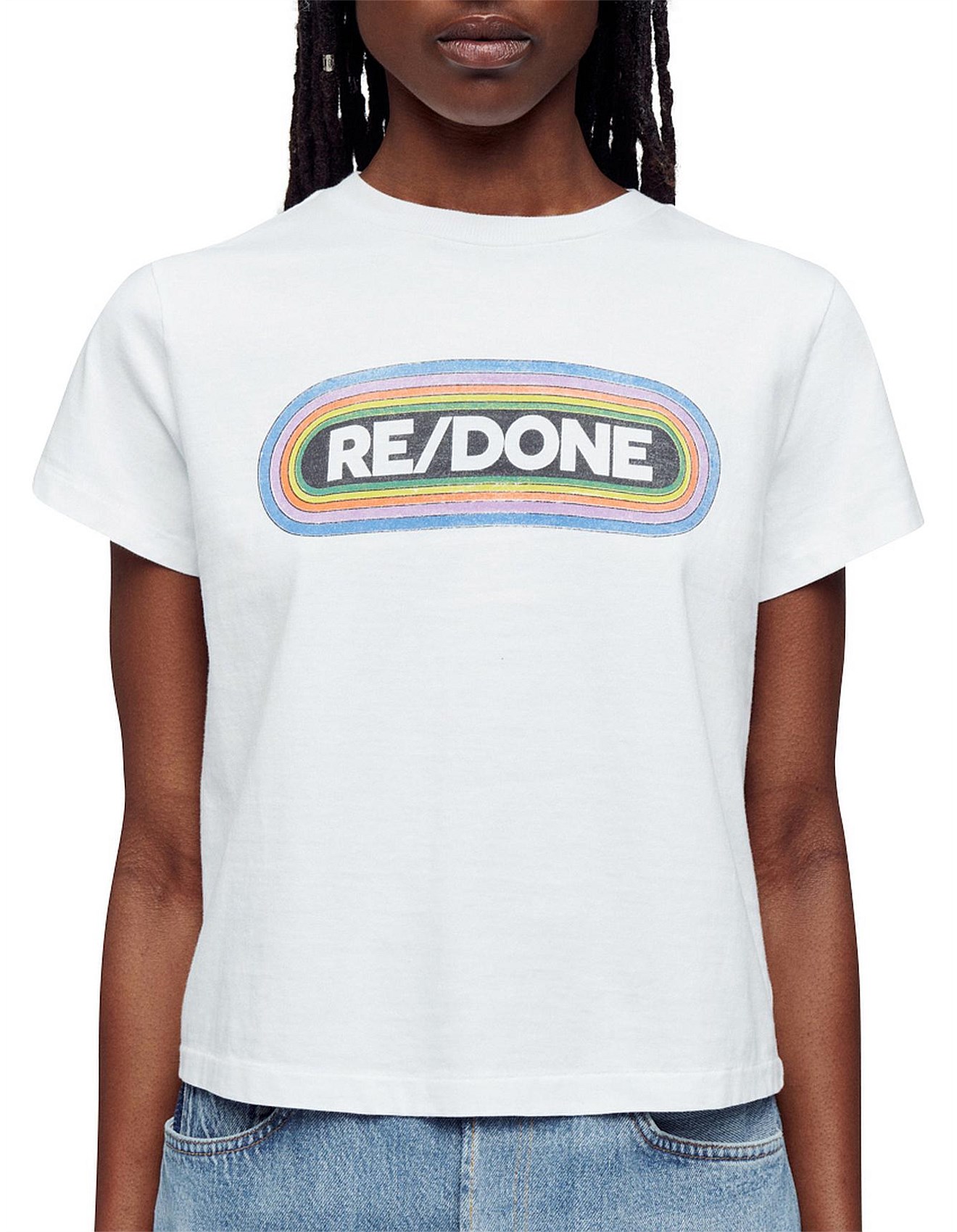 REDONE Classic Redone Rainbow T-Shirt