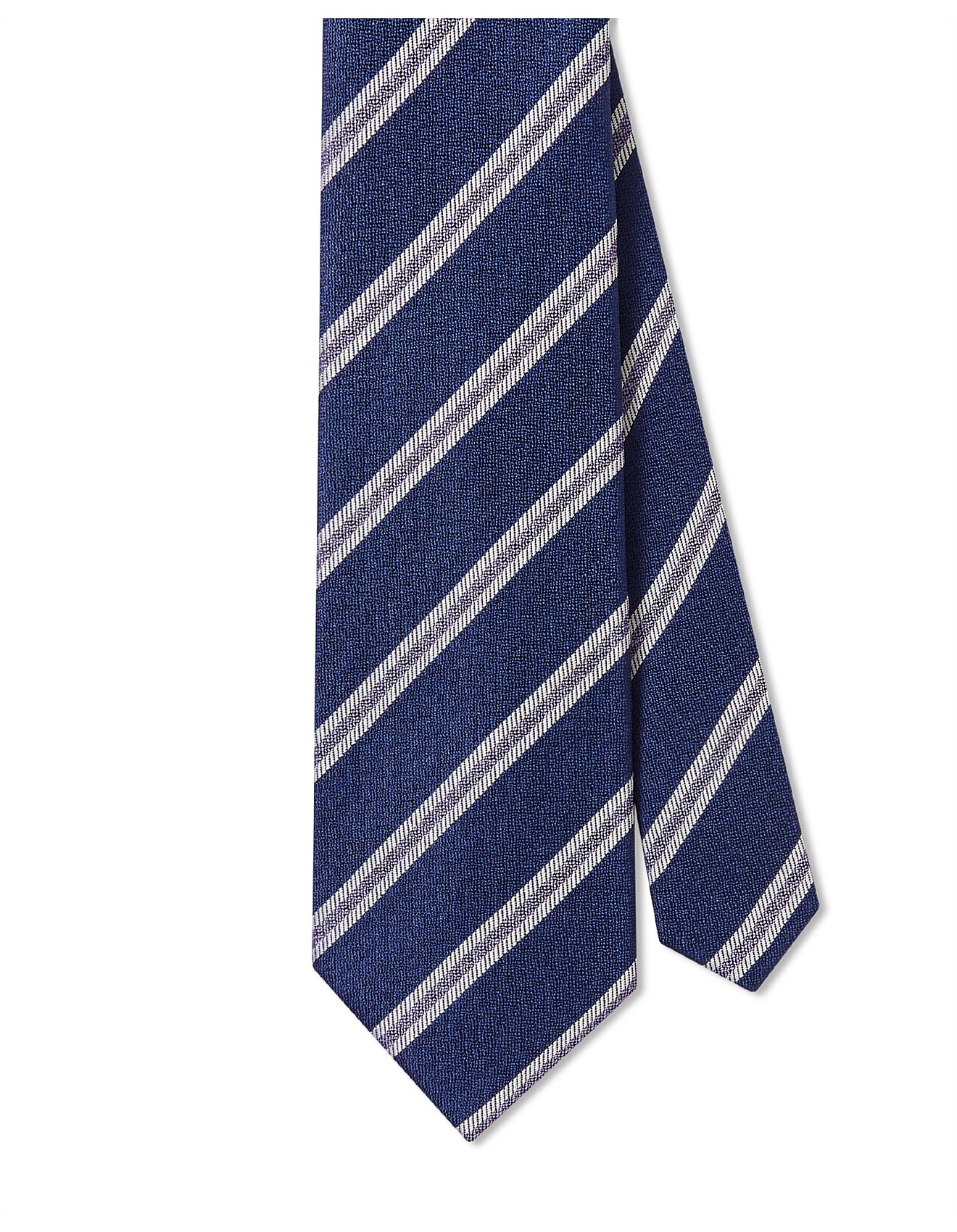 Geoffrey Beene STRIPE 2 COLOUR SILK TIE