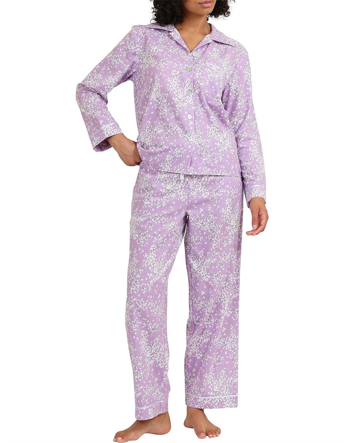 Papinelle cheri blossom full length long sleeve pant pj set