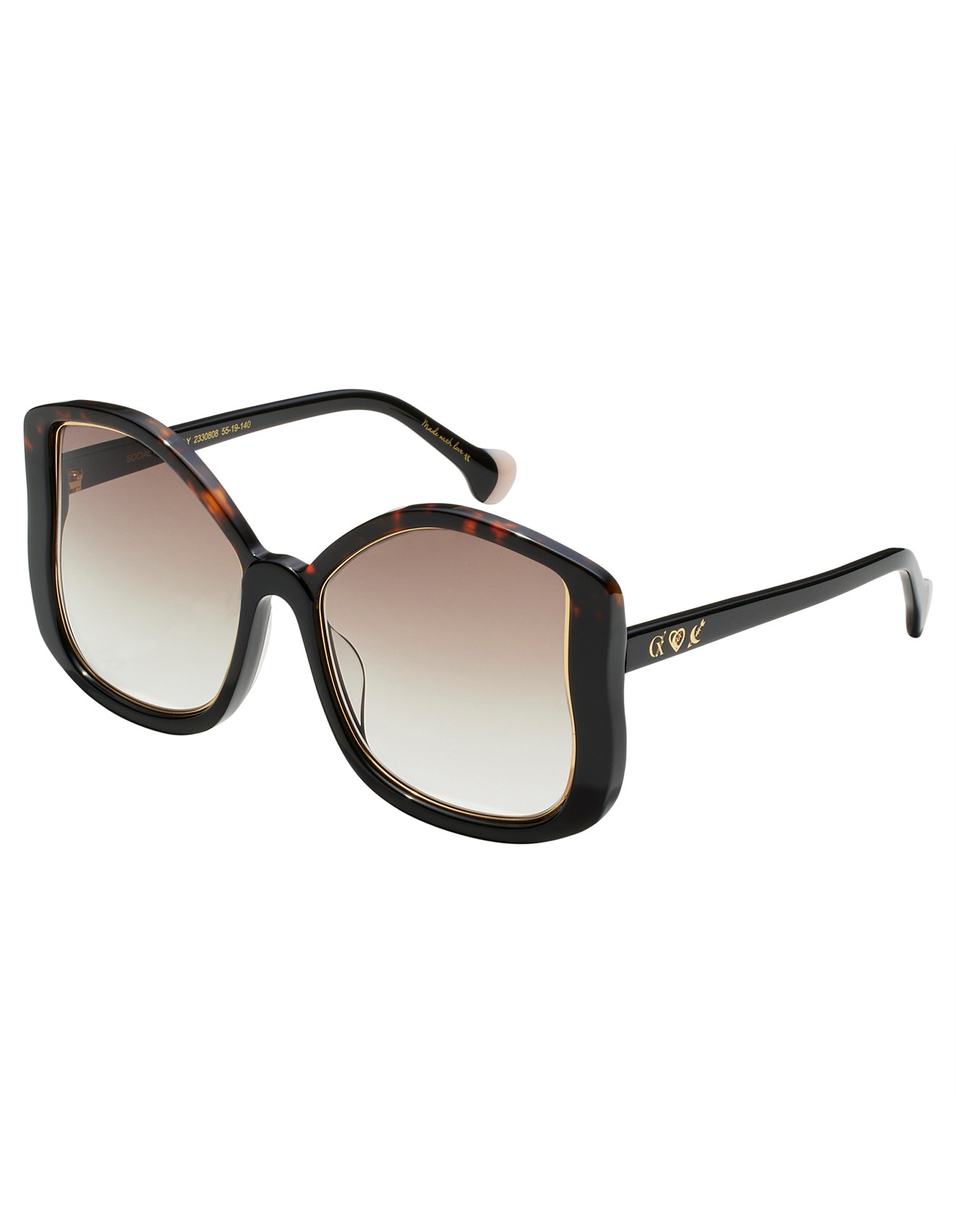 Camilla SOCIAL BUTTERFLY BLACK BUTTERFLY SUNGLASSES